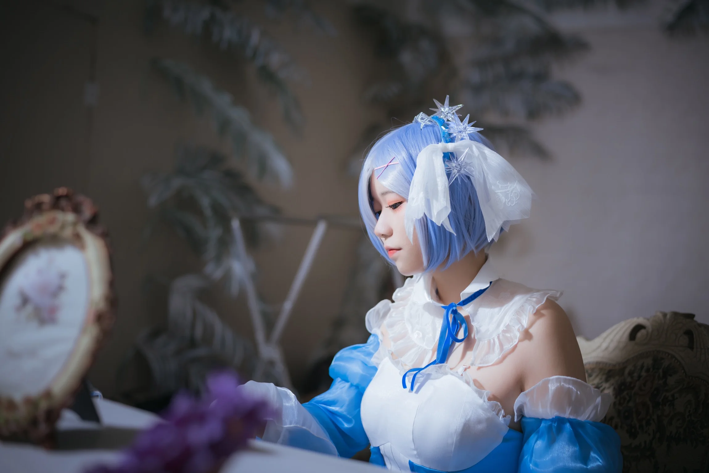 从零开始的异世界蕾姆的冰晶礼服COS写真