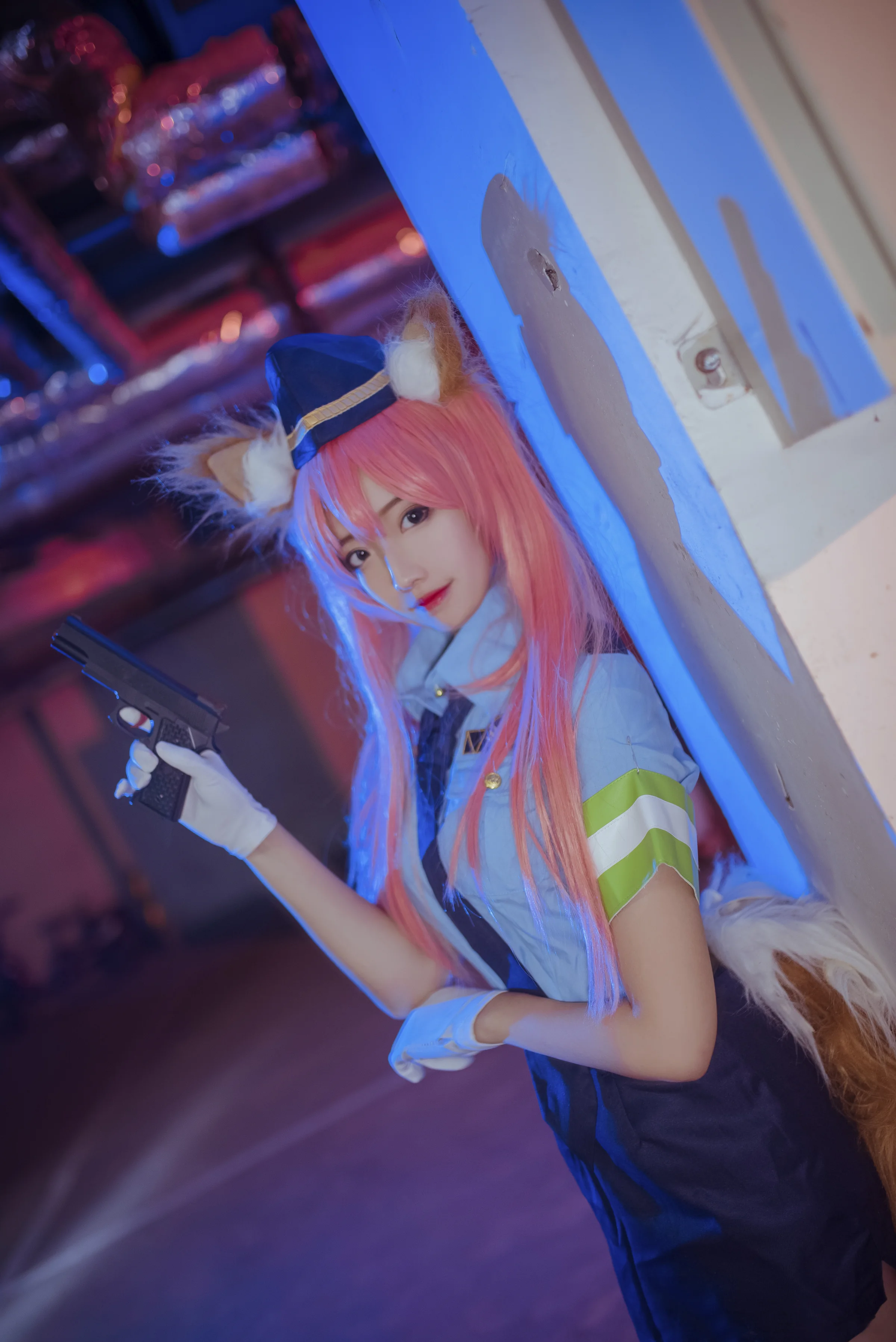 玉藻前女警COS写真
