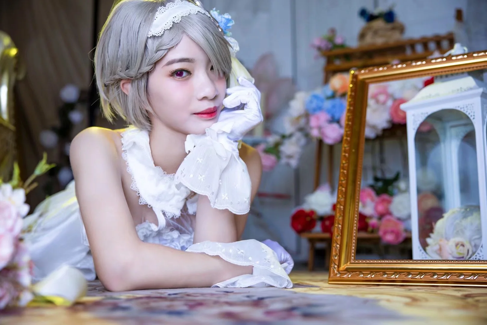 【崩坏3】丽塔•洛丝薇瑟 蔷薇誓言COS写真