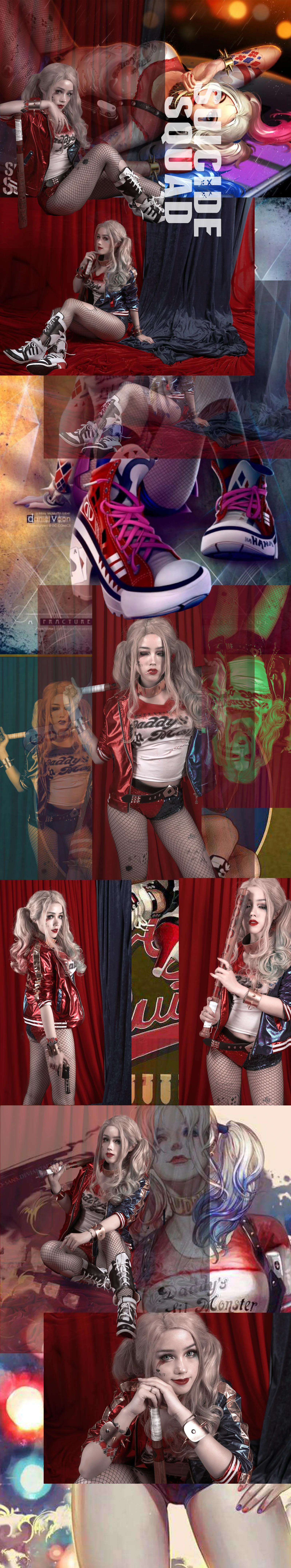 【COS写真】Harley Quinn哈莉奎茵小丑女COS写真