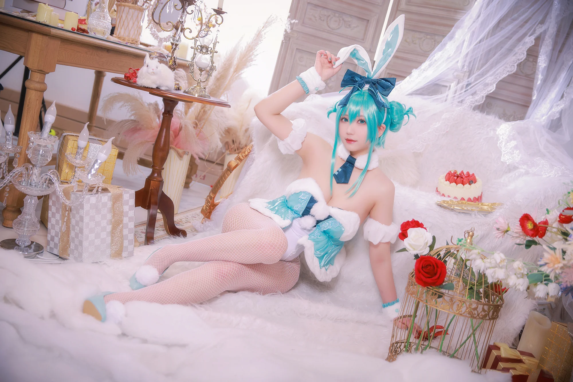 初音未来 白兔女郎 COS写真