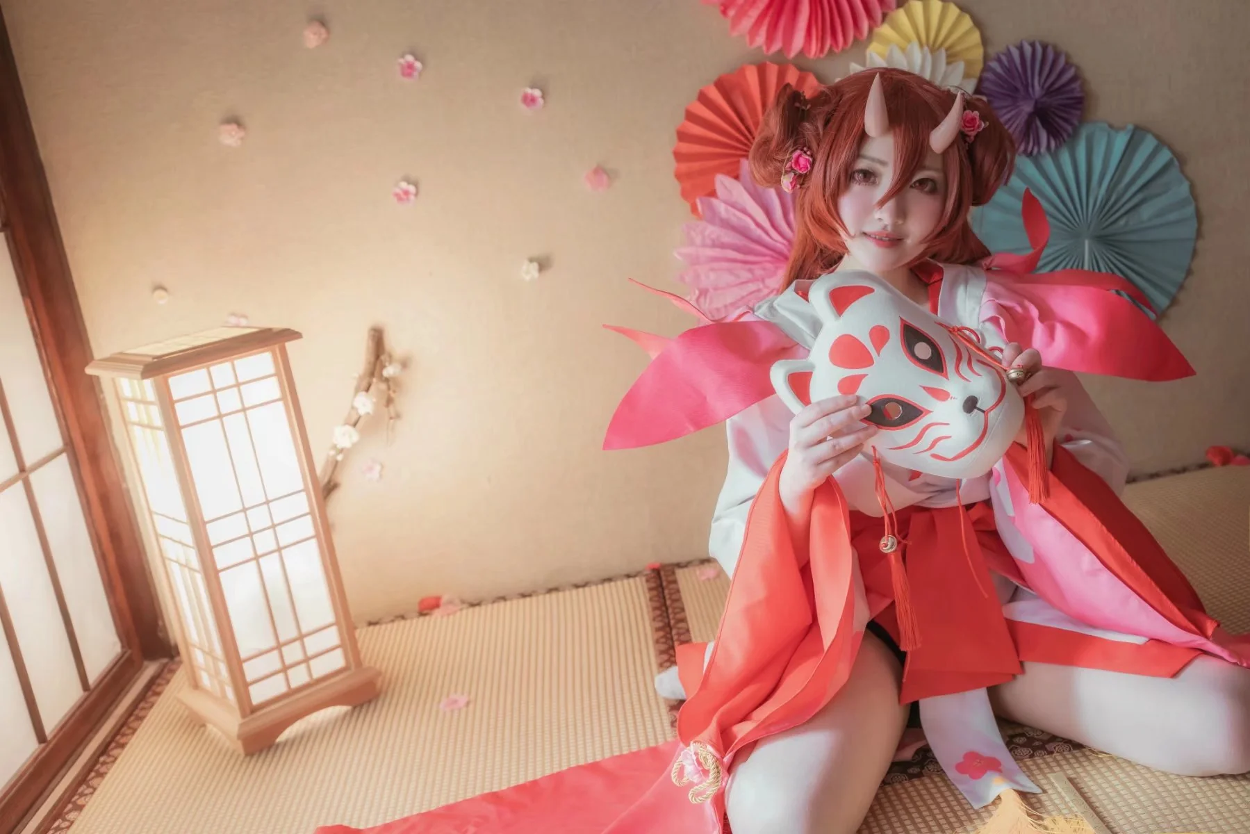 阴阳师 桃花妖COS写真，期待关注
