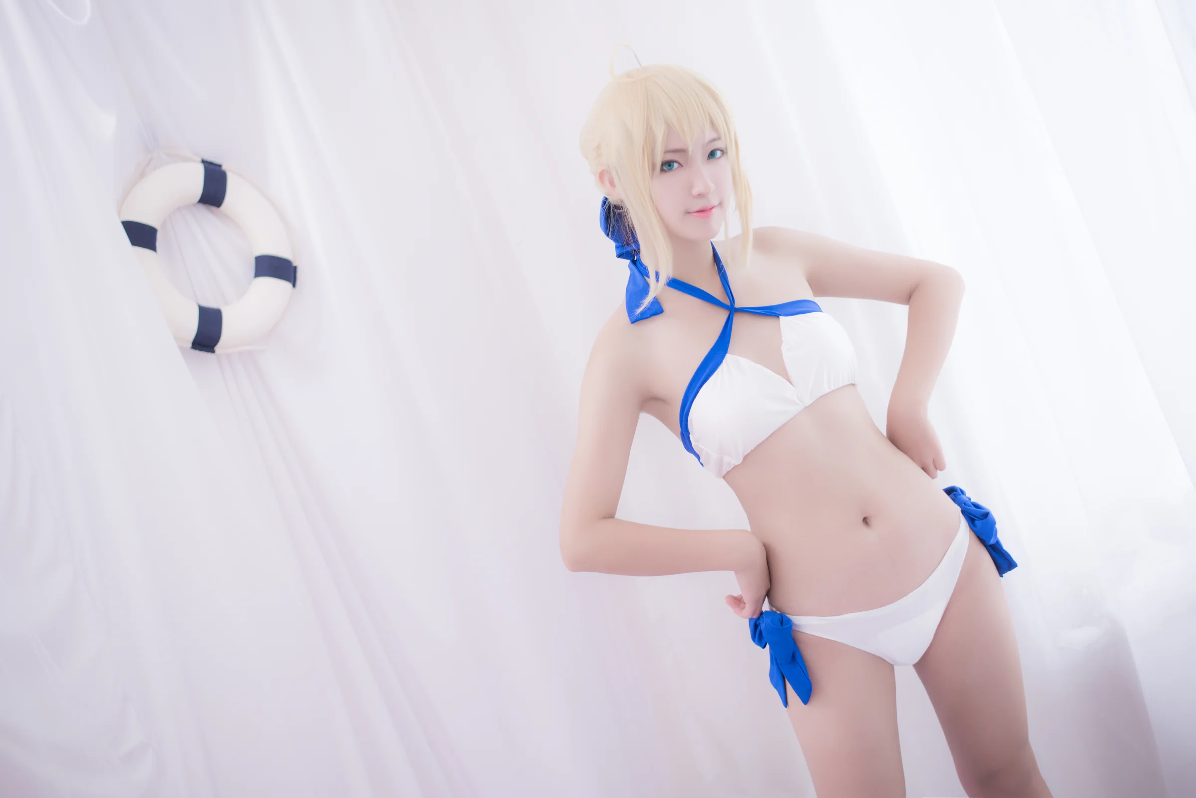 FGO 阿尔托莉亚泳装ver.COS写真