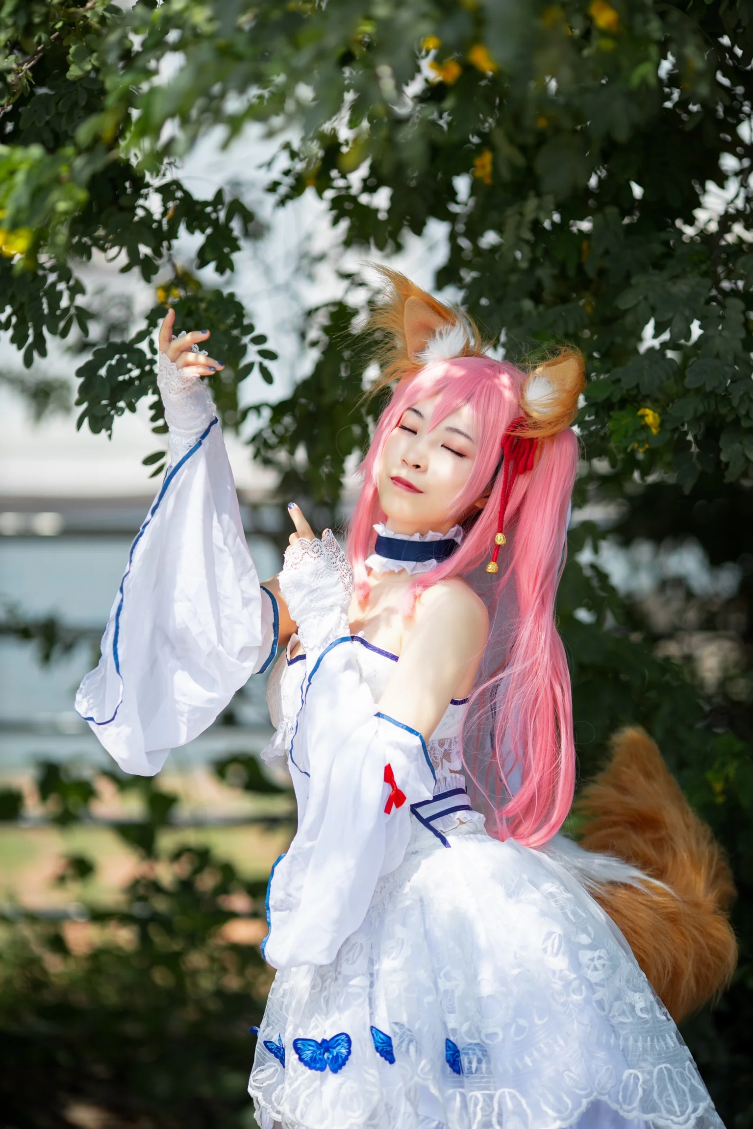 Fate/GrandOrder玉藻前花嫁COS写真