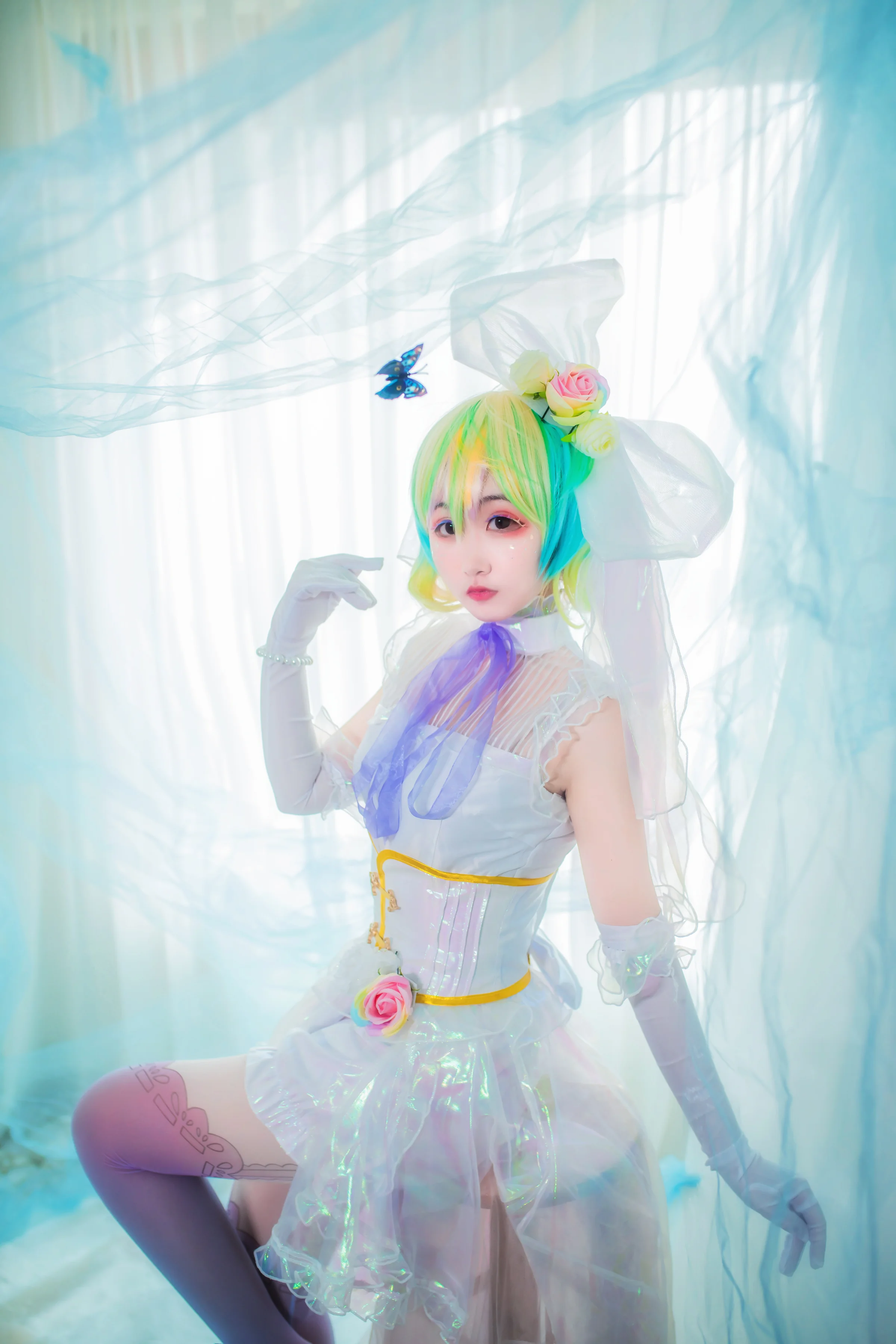 宝石之国 钻石婚纱COS写真