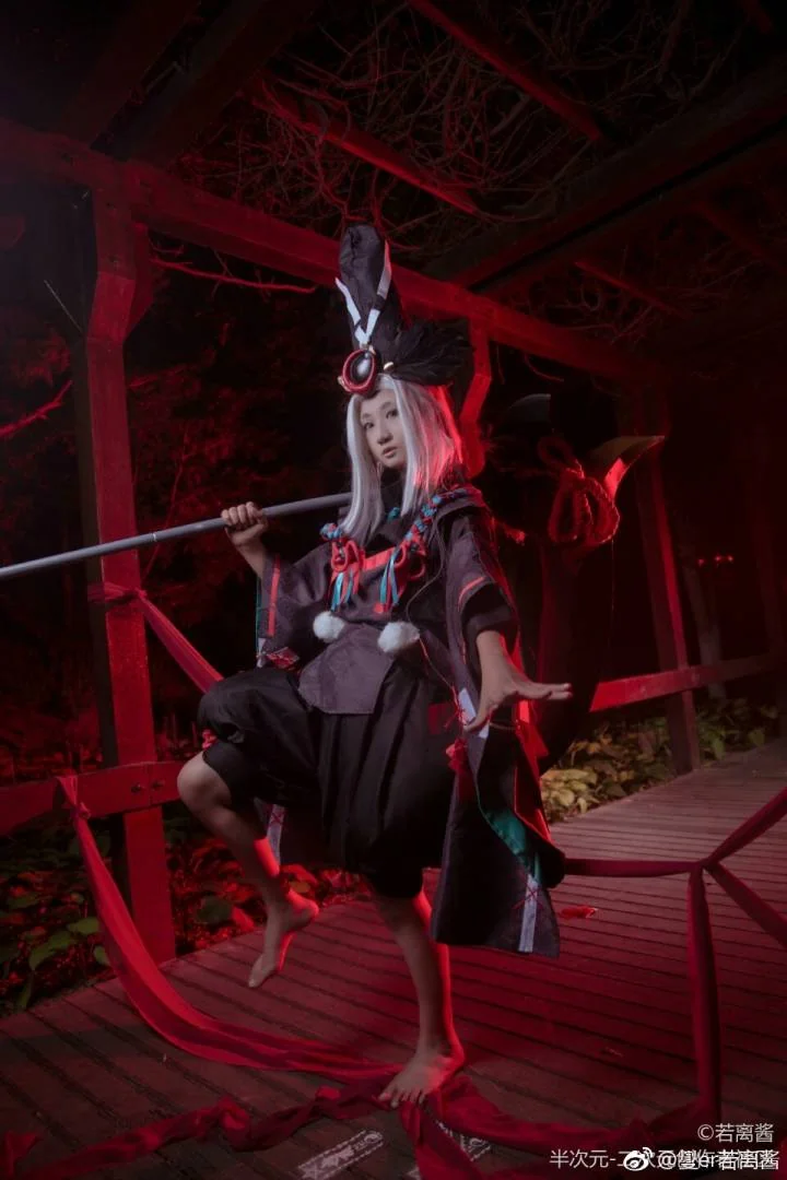 【阴阳师】黑童子COS写真.无常勾魂
