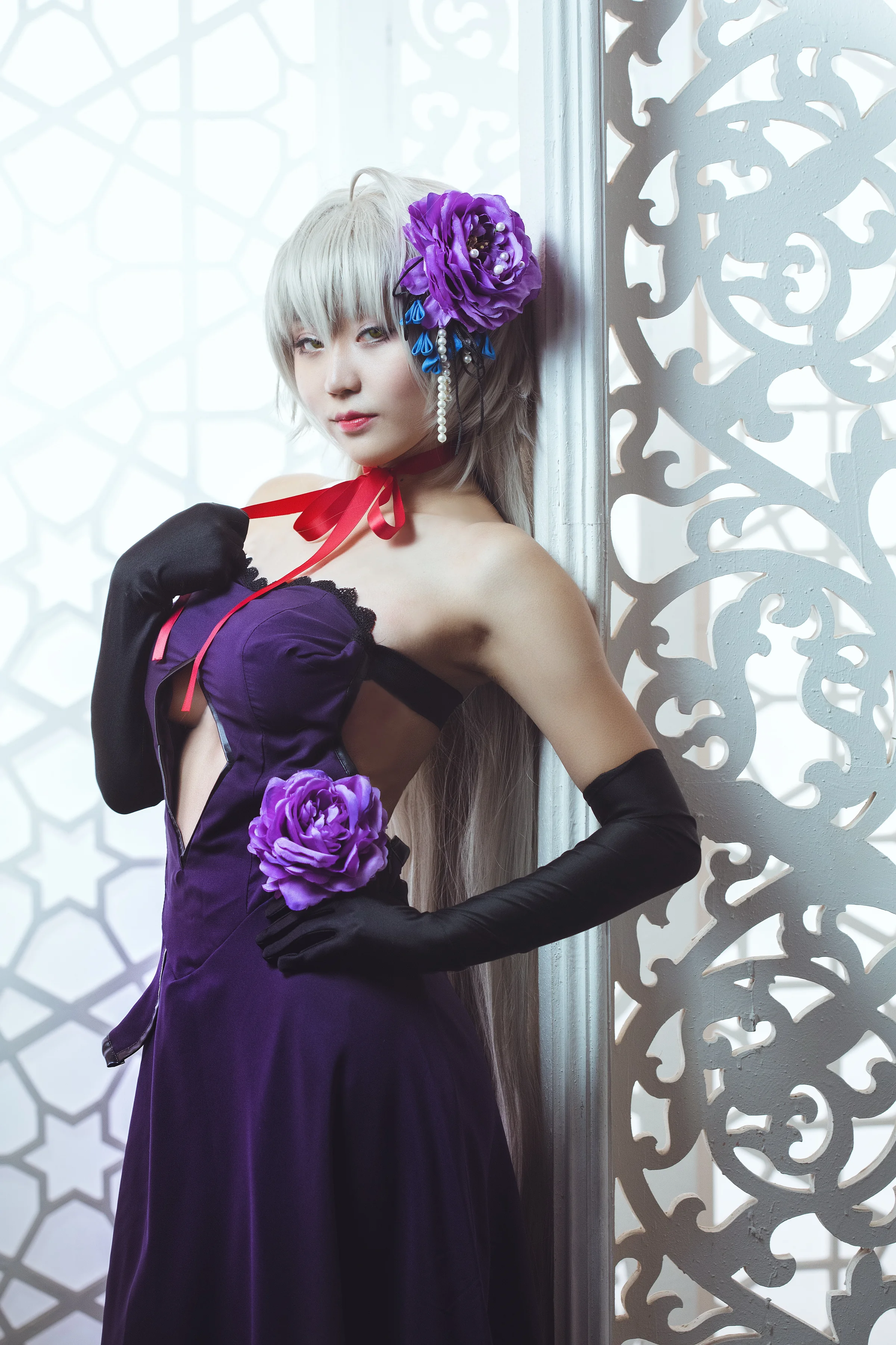 fate/grand order黑贞德礼服COS写真