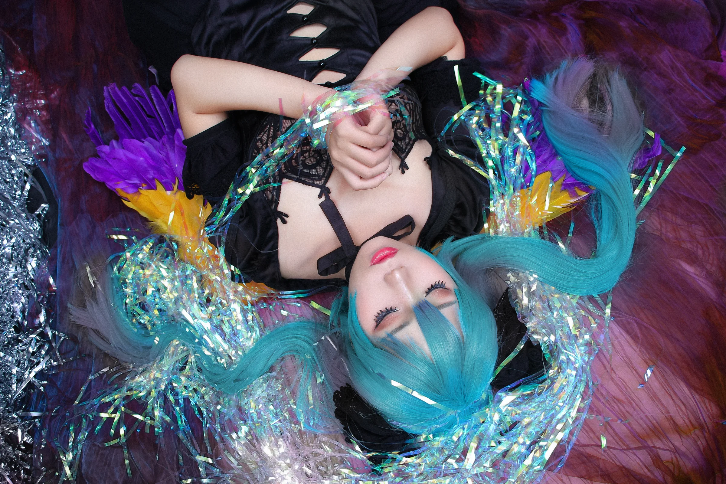消灭都市手游联动初音未来COS写真