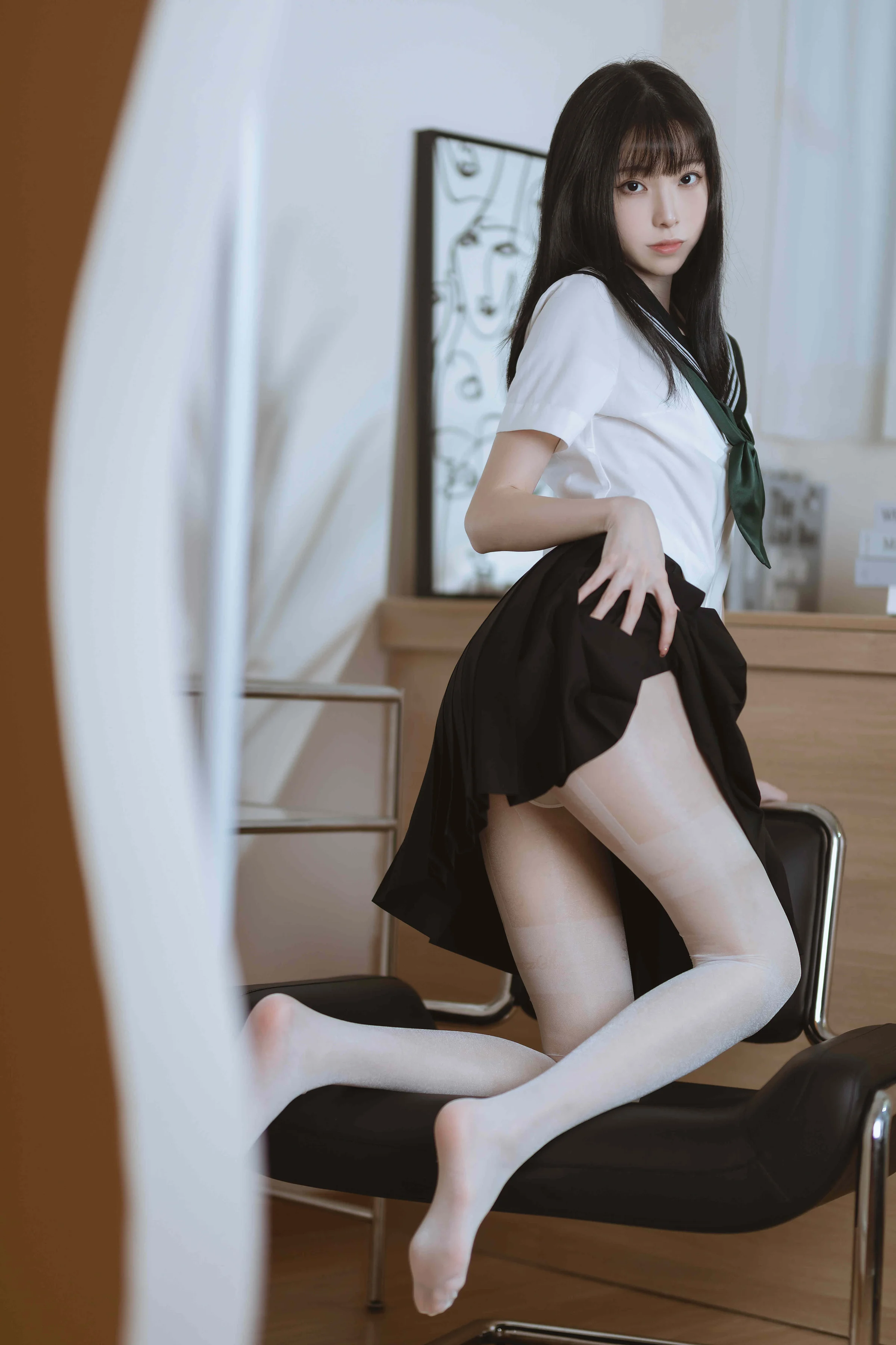 许岚LAN – 白丝水手服 [40P]｜高清图片集