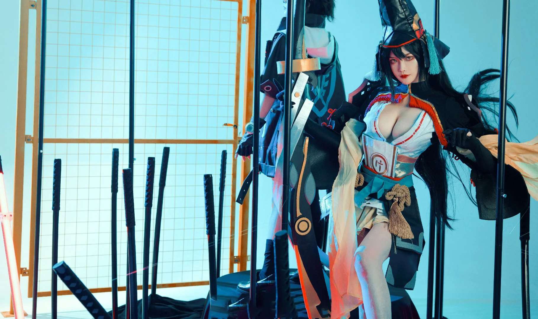 《阴阳师》妖刀姬COS写真，抛却一切，斩断杂念…