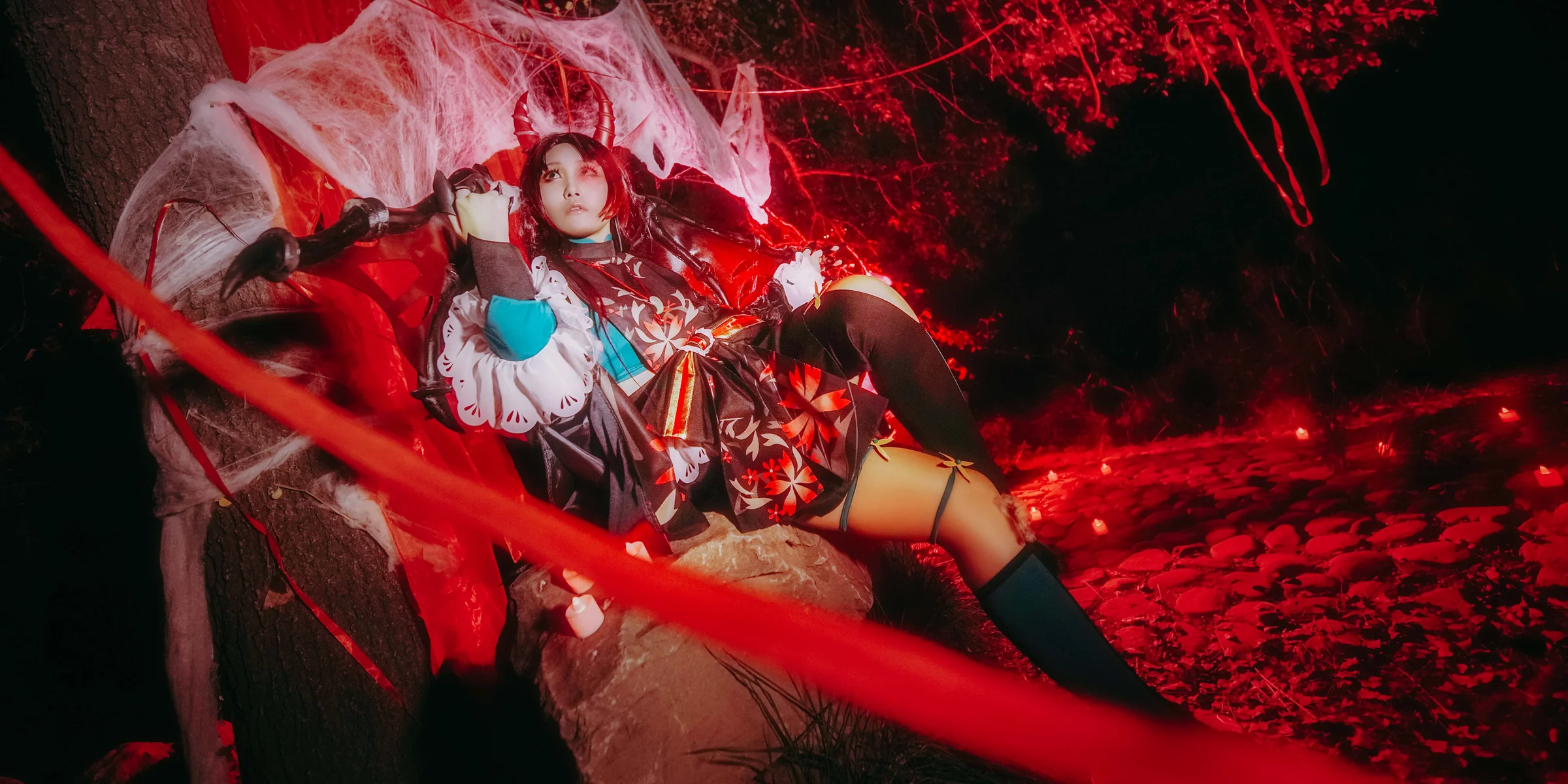 阴阳师吸血姬紫裘碧染COS写真