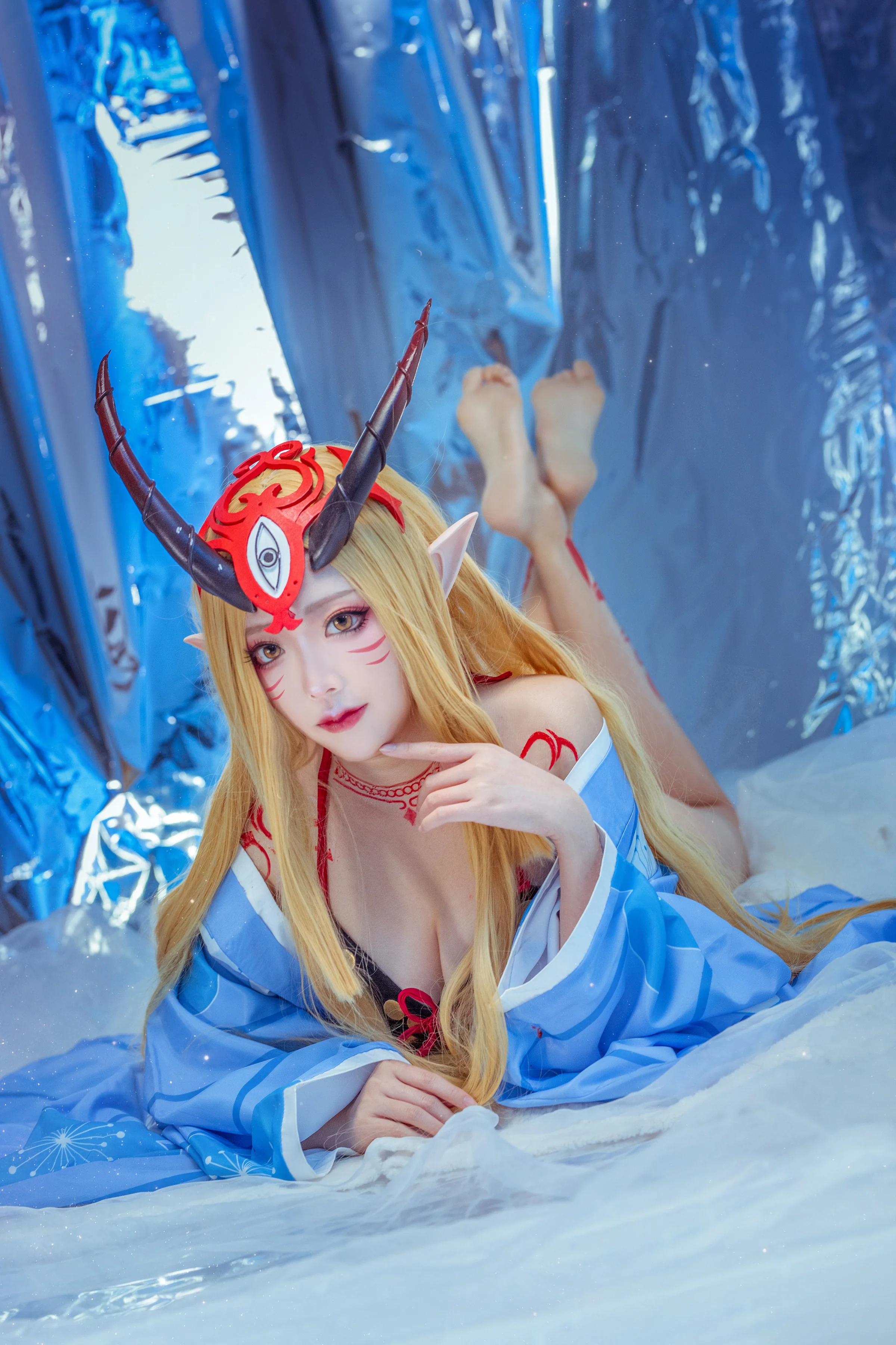 fate/grandorde茨木童子泳装COS写真