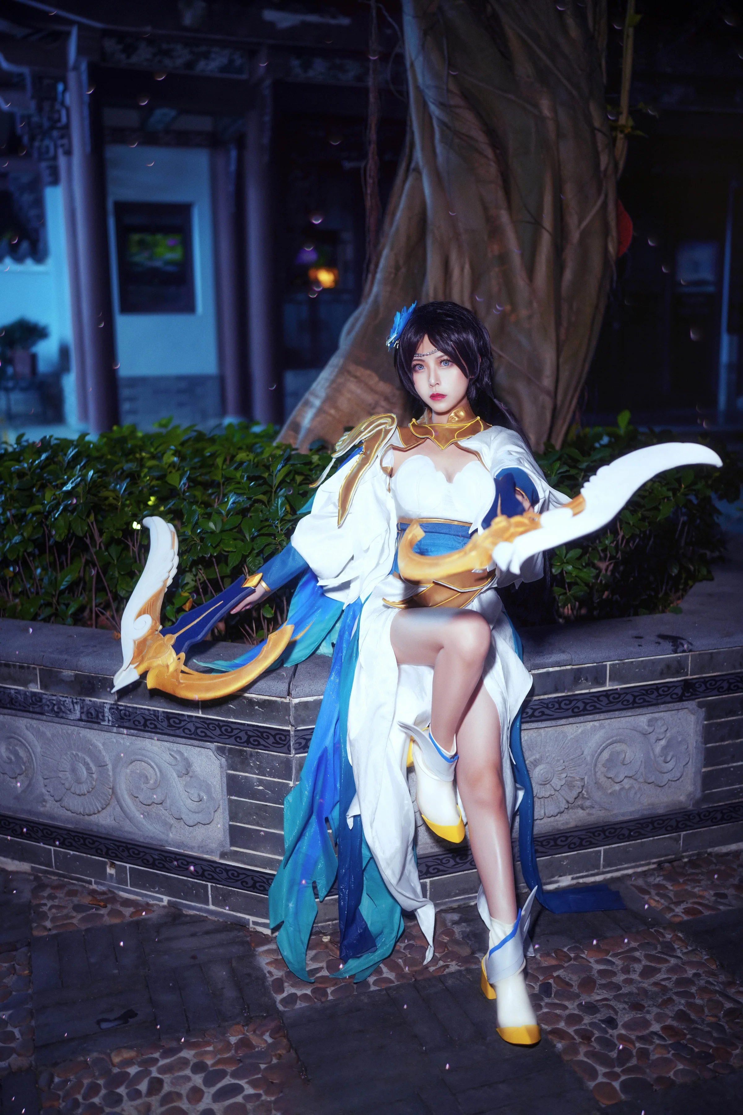 《王者荣耀》虞姬云霓雀翎COS写真