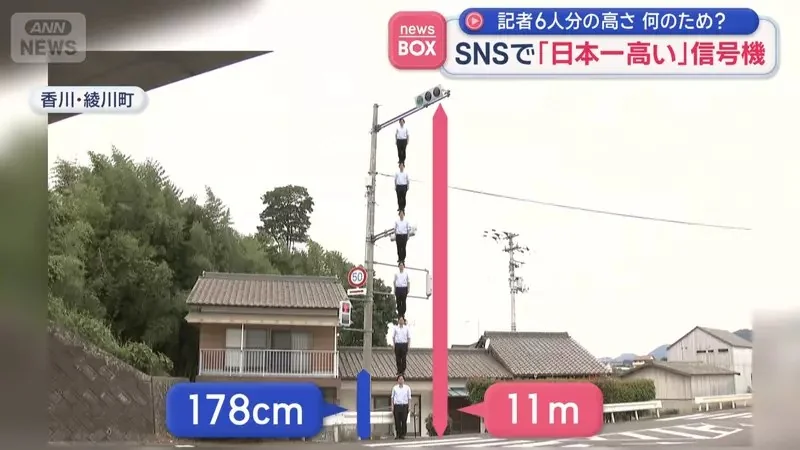 《日本最高紅綠燈》比６個人疊起來還要高 做這麼高是要給誰看？｜高清图片集