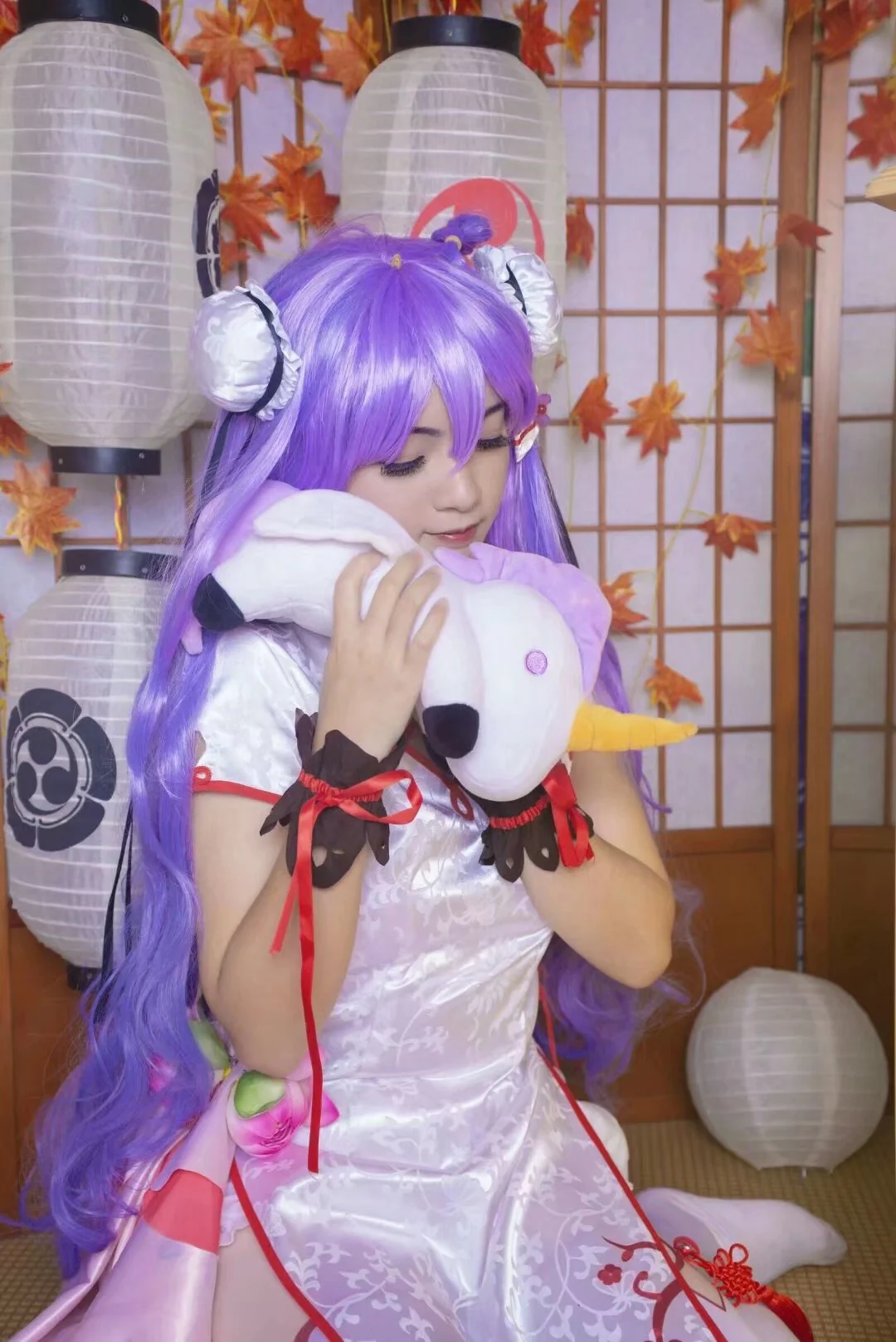 碧蓝航线独角兽旗袍COS写真