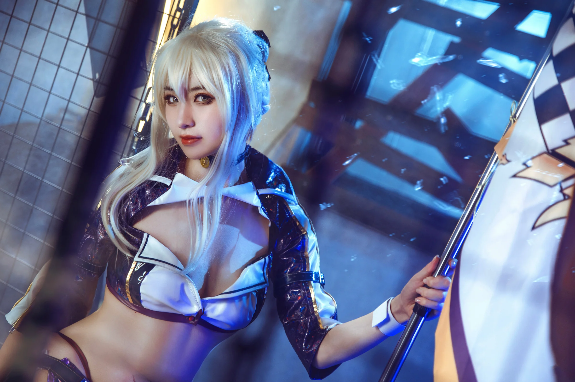 黑枪呆•赛车服COS写真