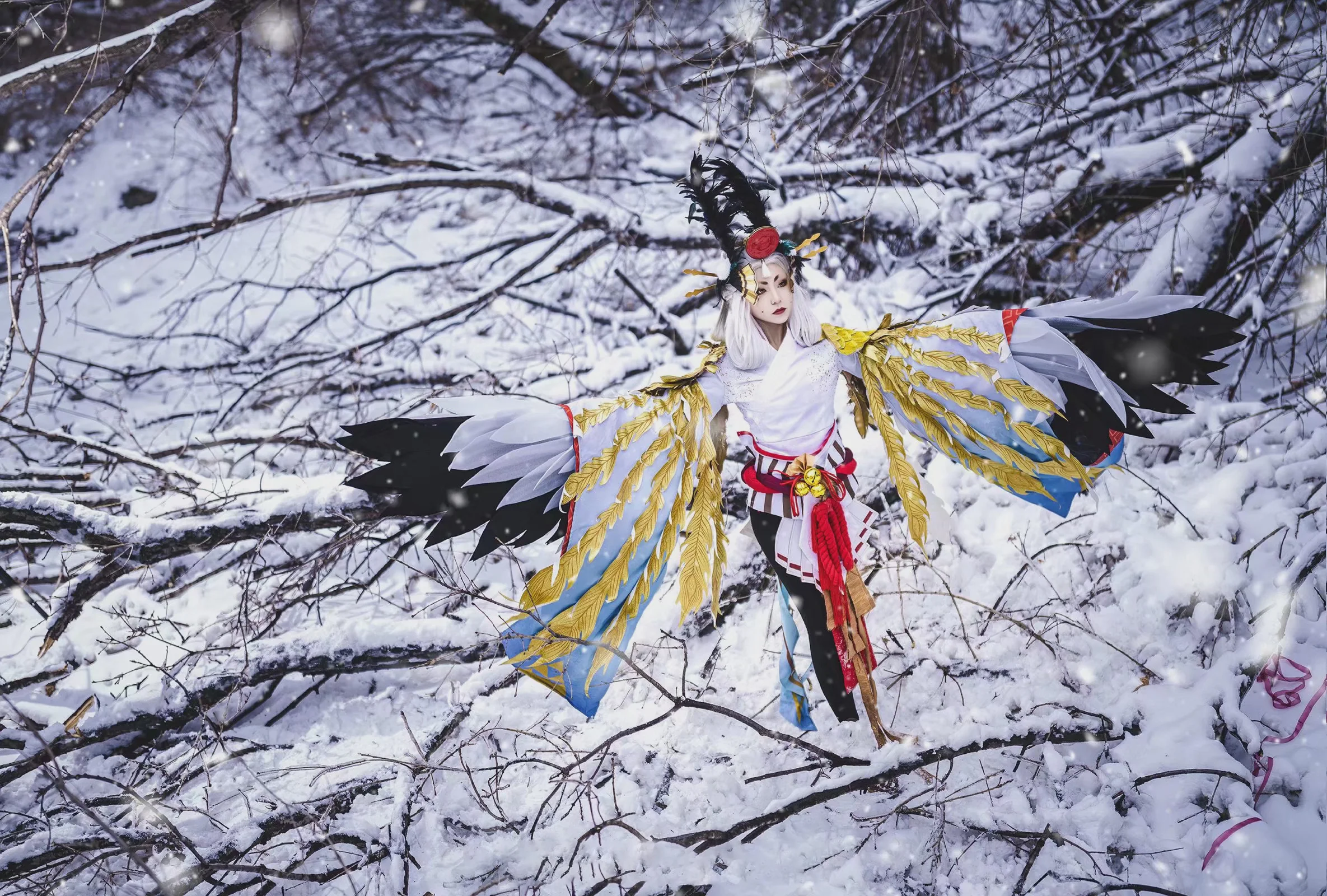 《阴阳师》姑获鸟COS写真