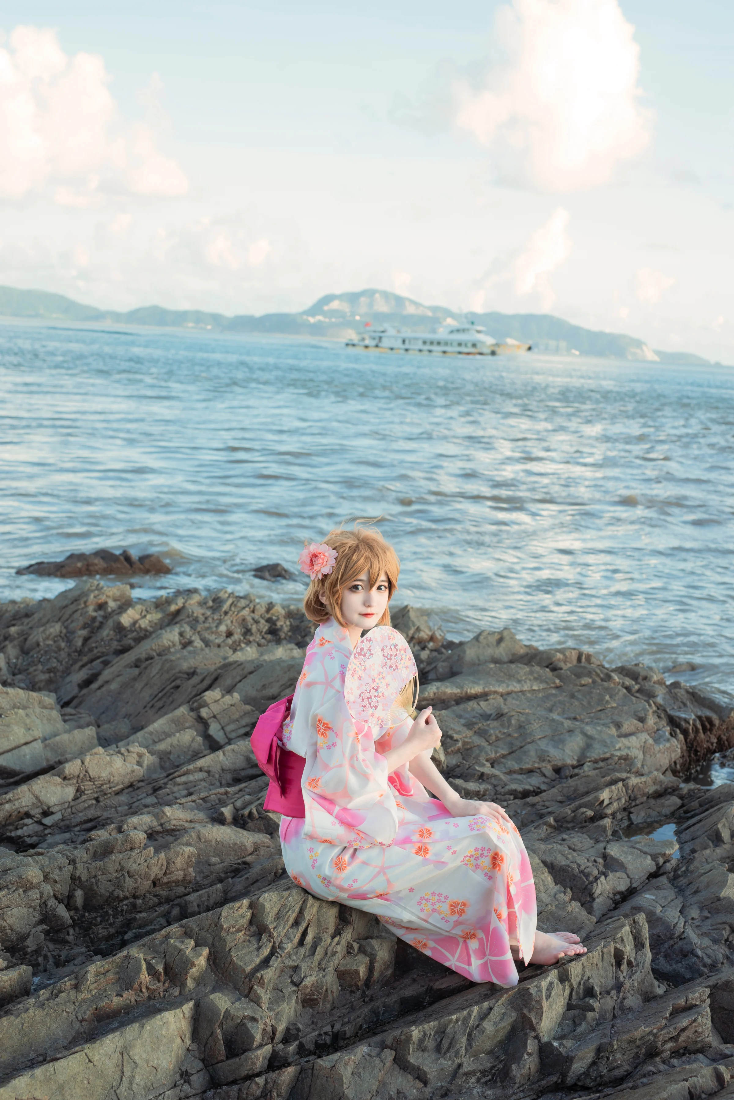 【名侦探柯南】灰原哀和服COS写真