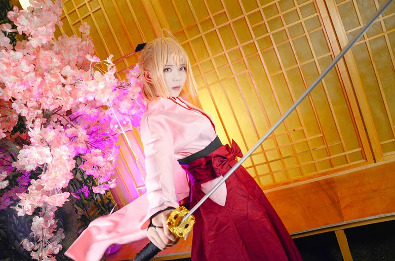 Fate/Grand Order 冲田总司COS写真
