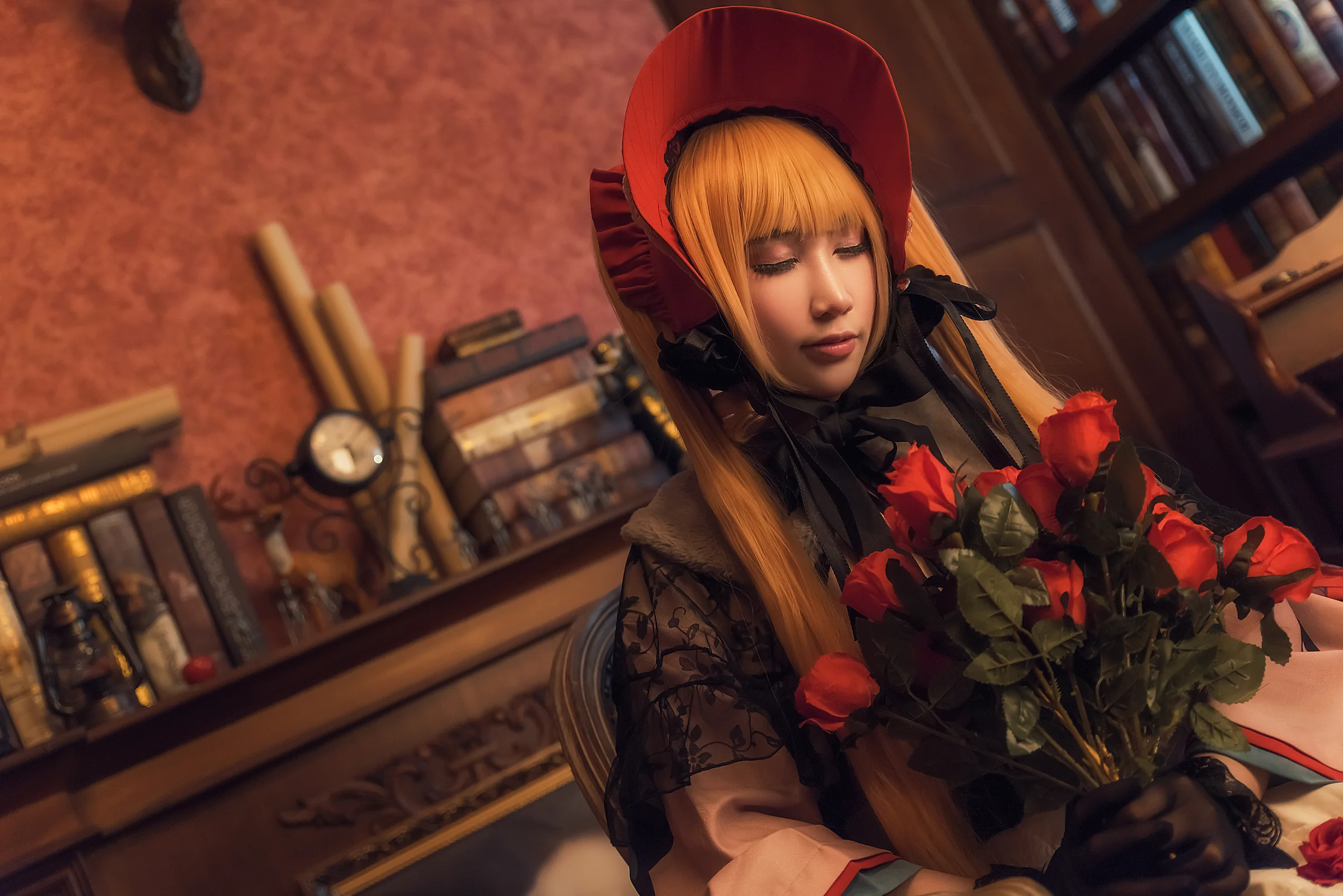 蔷薇少女真红COS写真