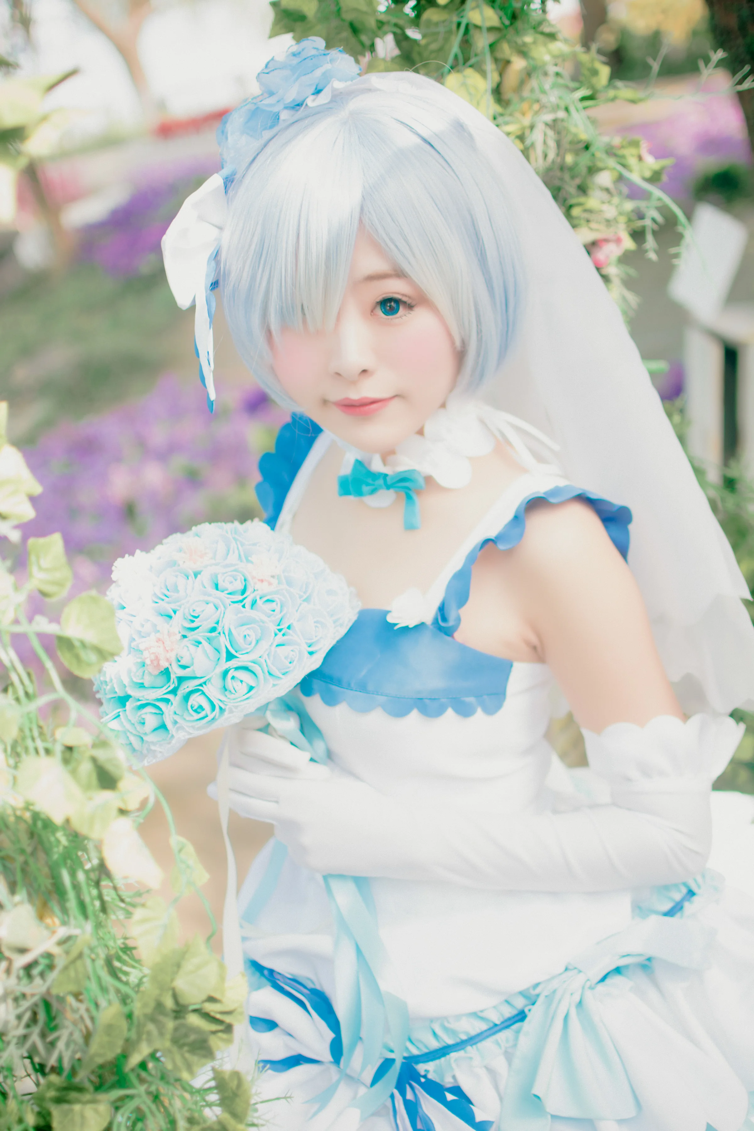 《从零开始的异世界生活》蕾姆婚纱COS写真