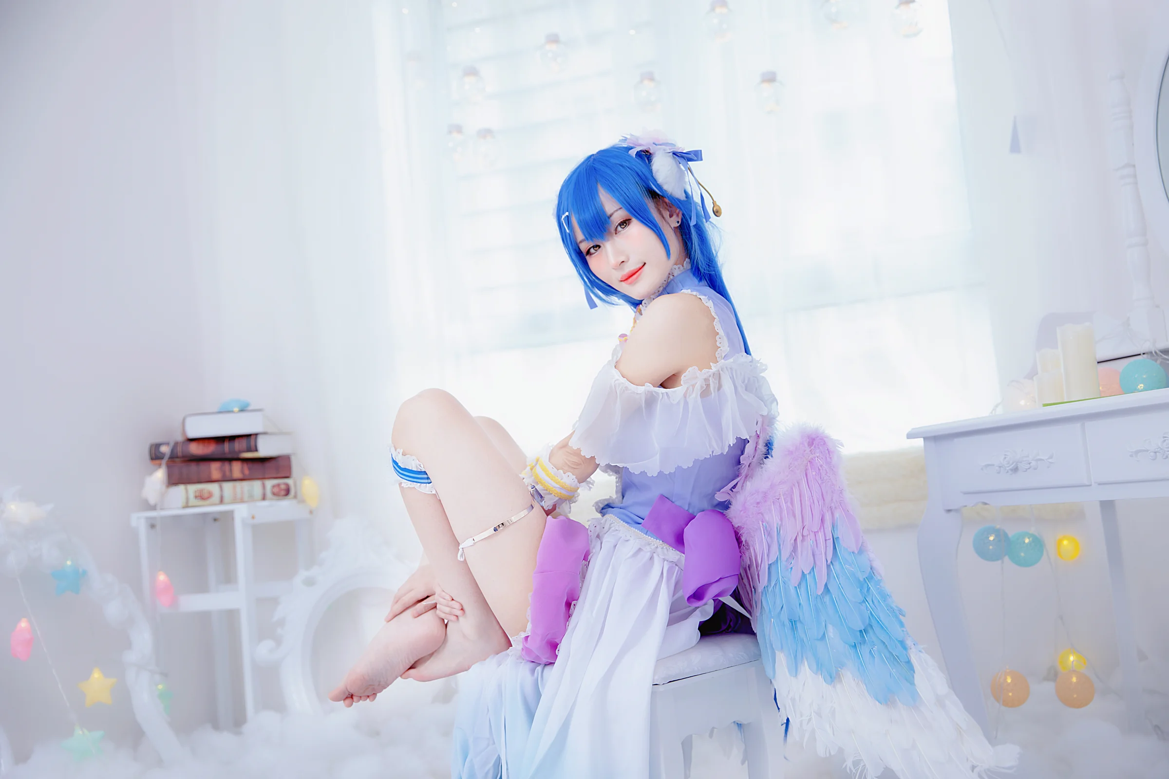 lovelive 田园海未COS写真 白色情人节