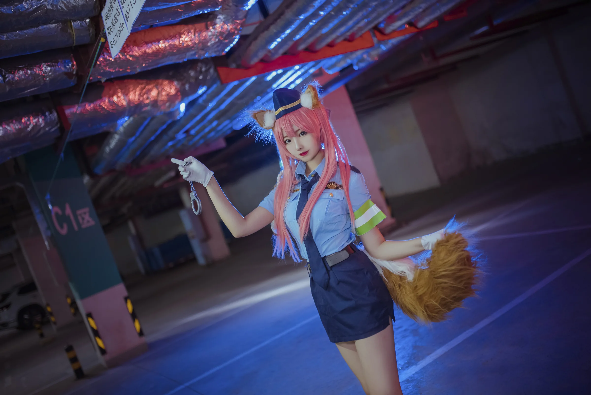 玉藻前女警COS写真