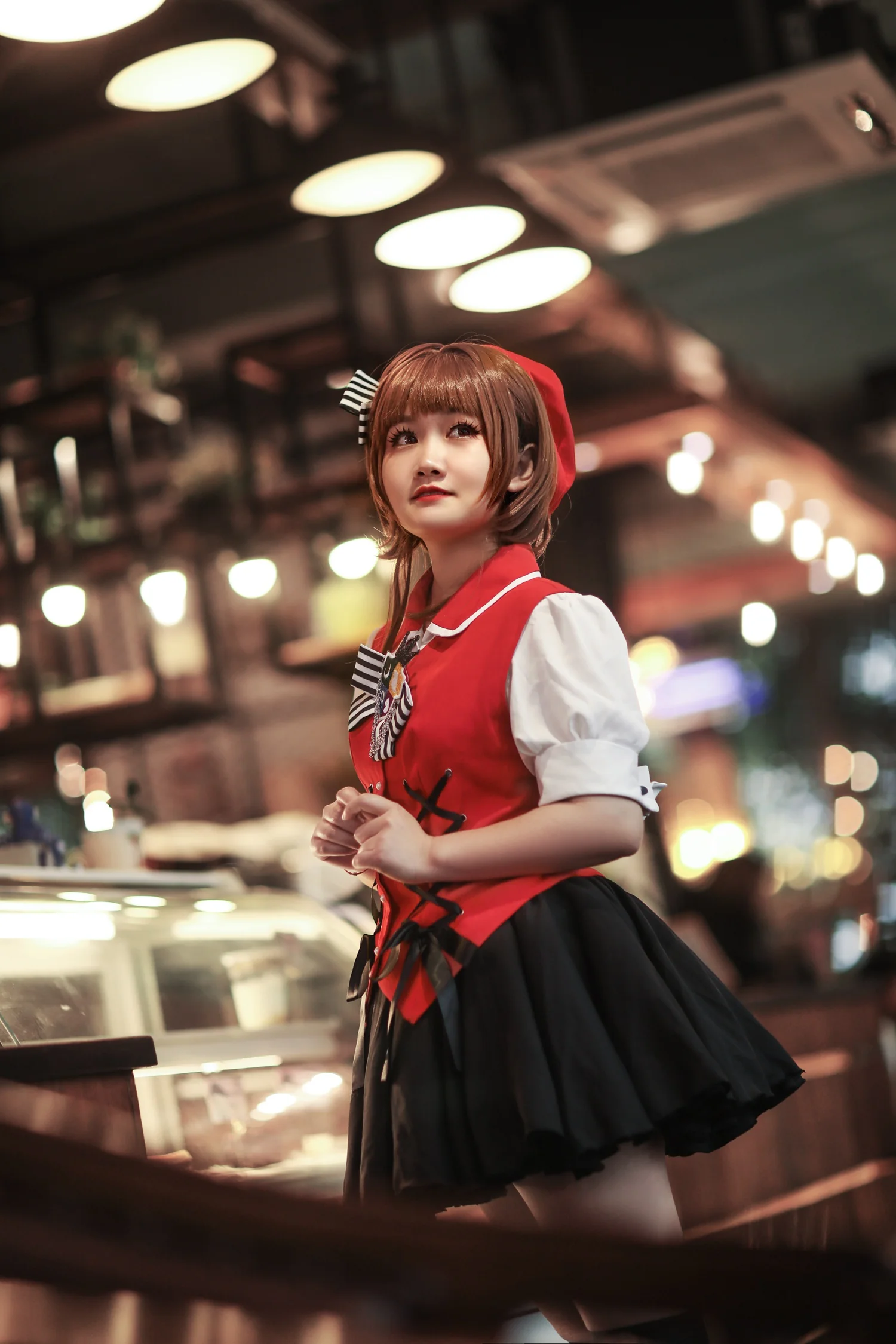魔卡少女樱 红黑clamp插画樱COS写真