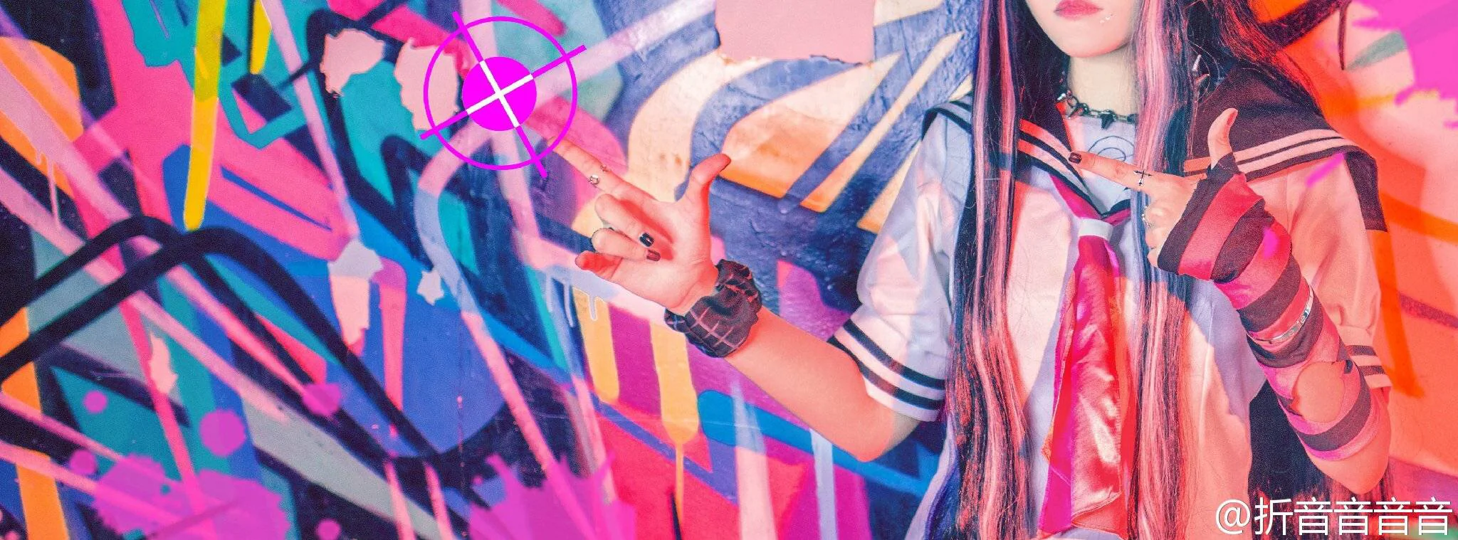 弹丸轮舞2·超高校级的轻音部·澪田唯吹COS写真