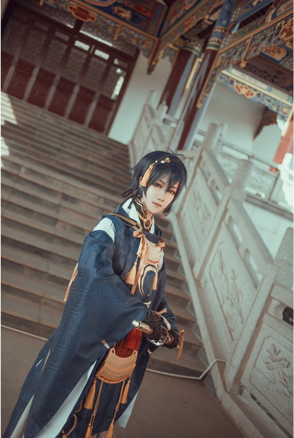 刀剑乱舞 三日月宗近COS写真
