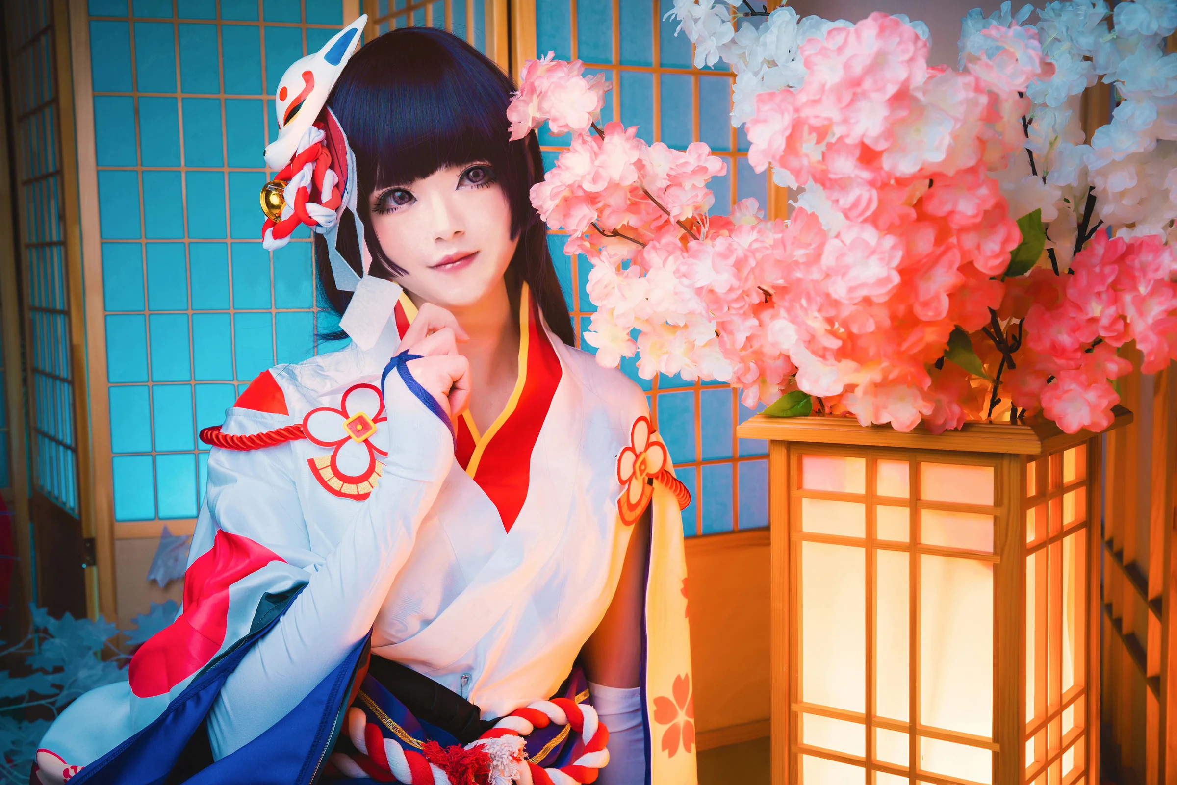 阴阳师雪女月见之樱COS写真