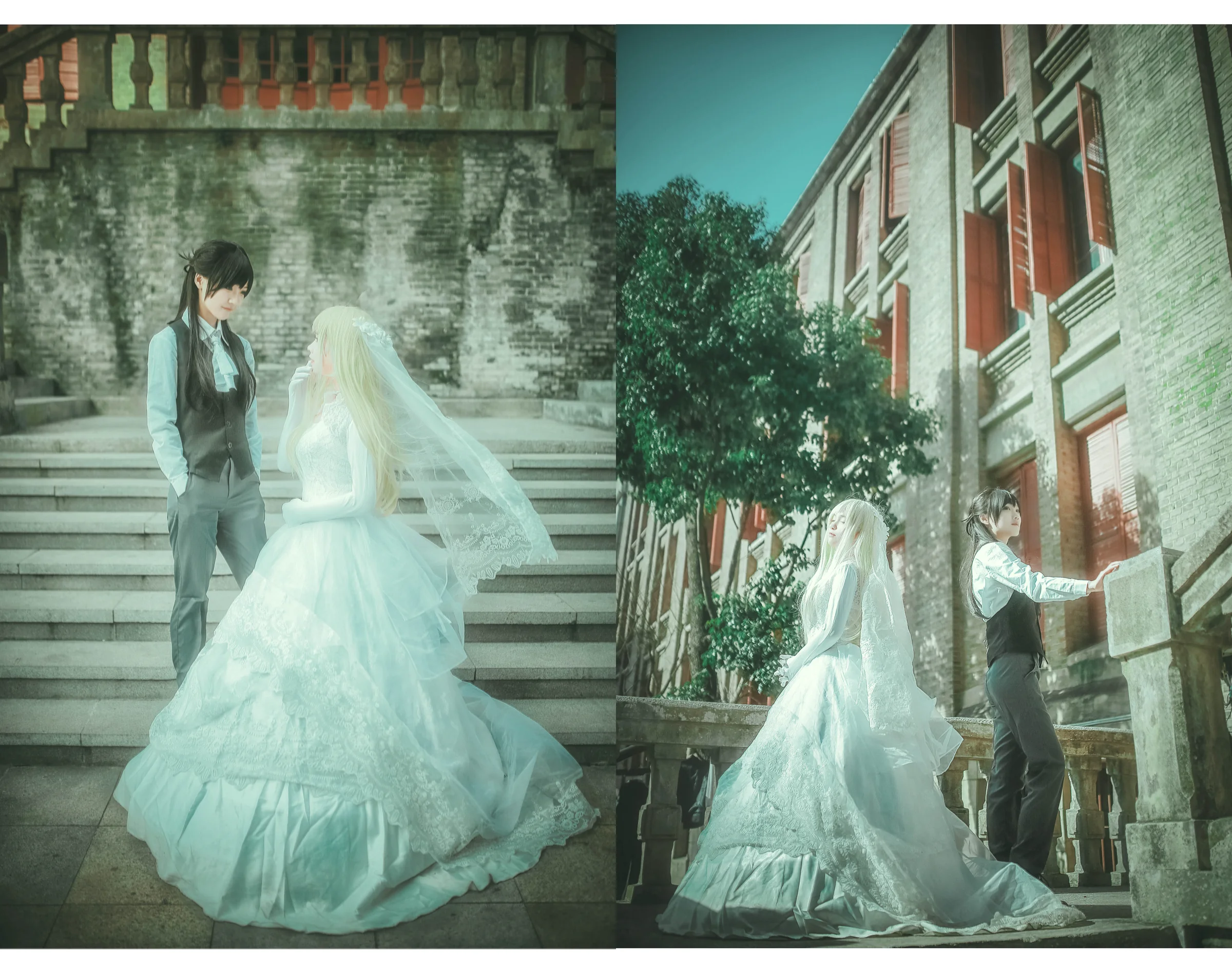 SQ孙璟×秋瞳婚纱COS写真