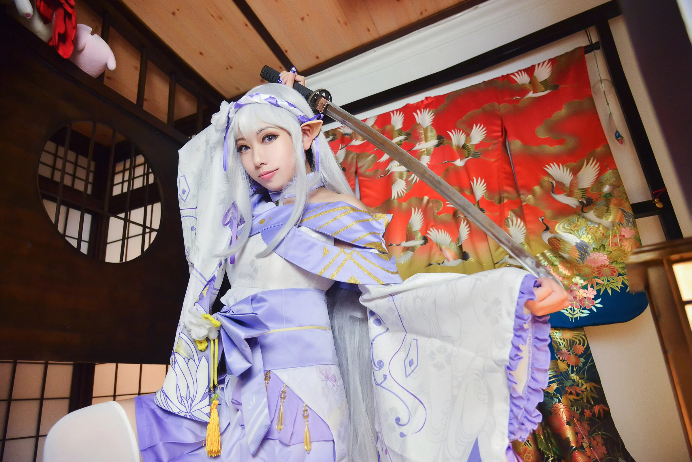 re：从零开始的异世界生活艾米莉亚和服COS写真