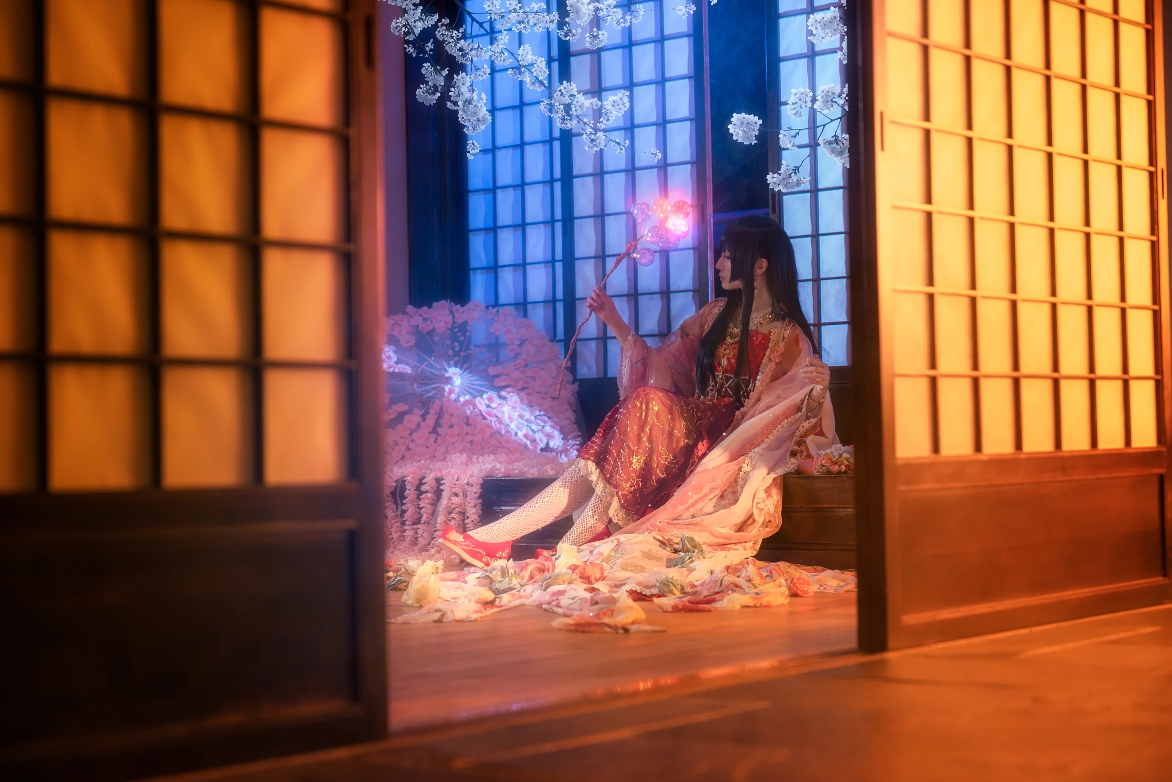 东方project蓬莱山辉夜COS写真