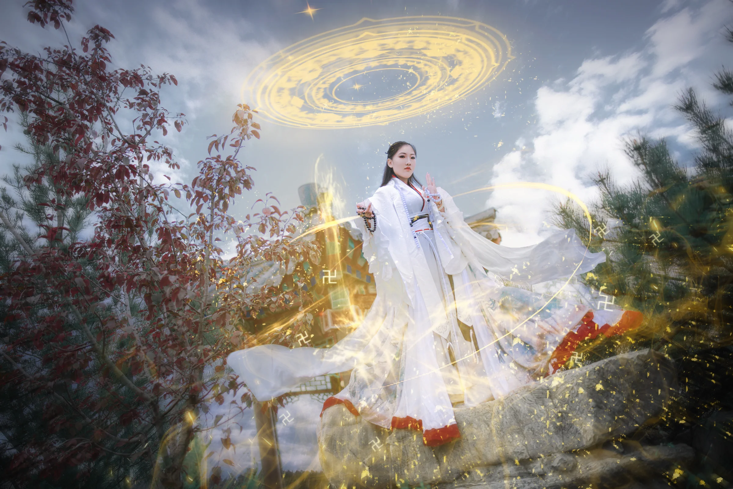 剑三少林盒子 浮屠明音成女COS写真
