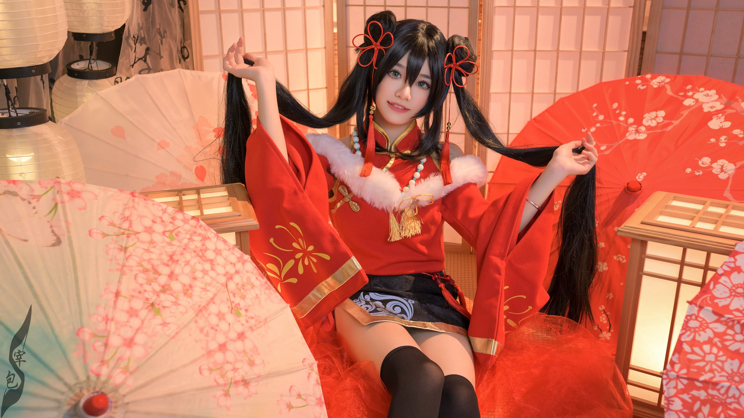 王者荣耀孙尚香新年同人COS写真