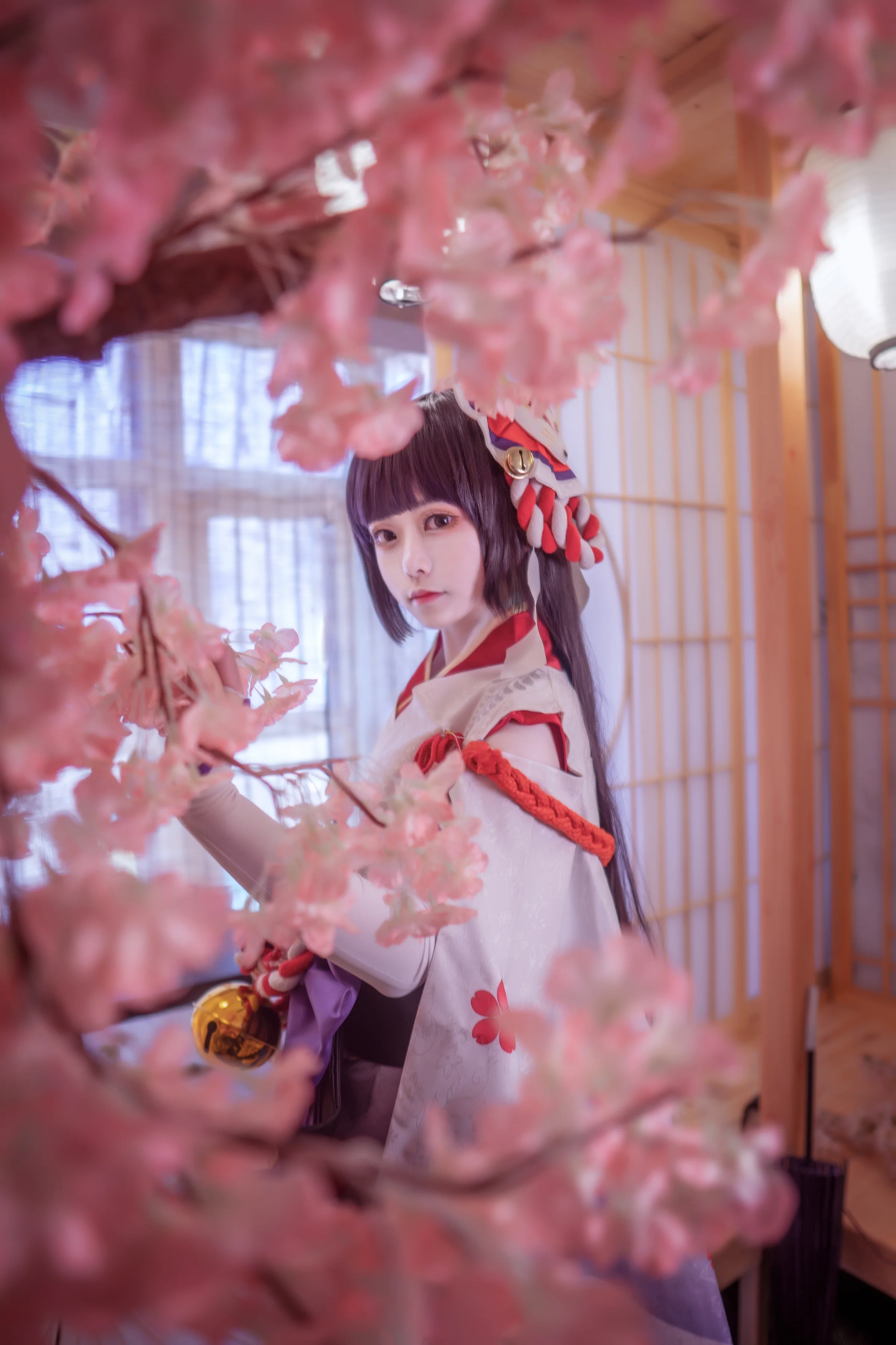 《阴阳师》雪女月见之樱COS写真