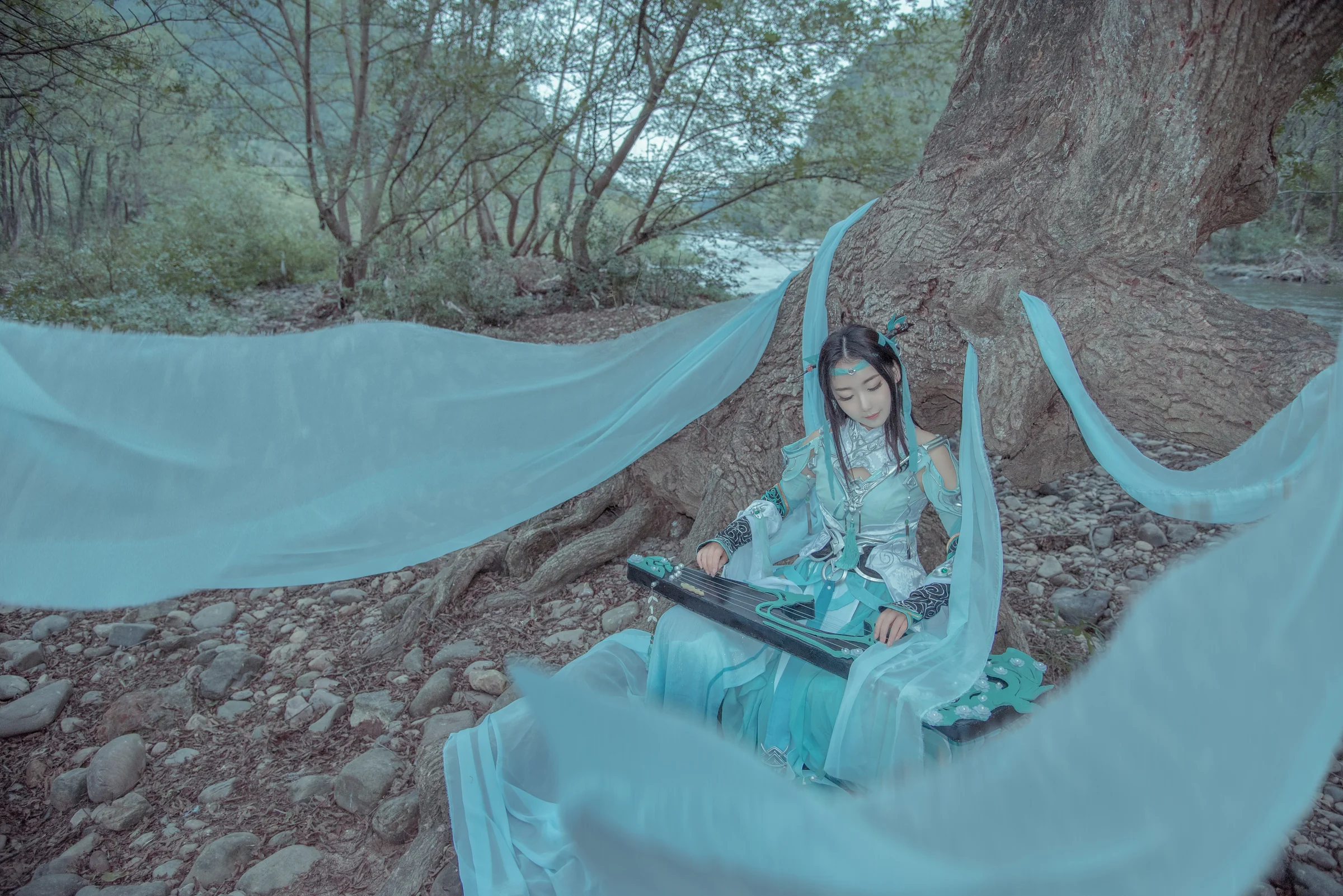 剑网3雪河琴娘COS写真