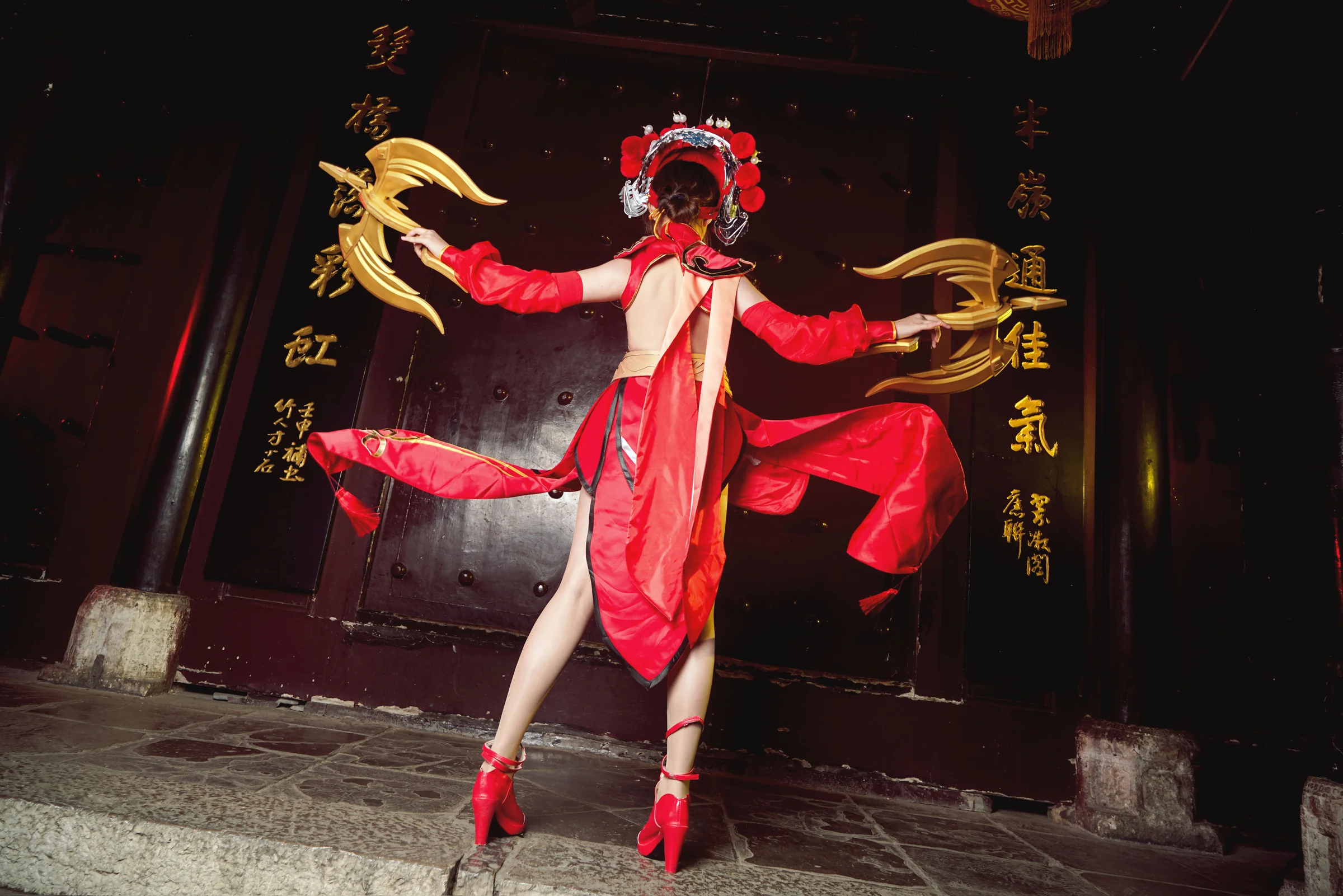 王者荣耀 虞姬霸王别姬COS写真，妾随大王，生死无悔