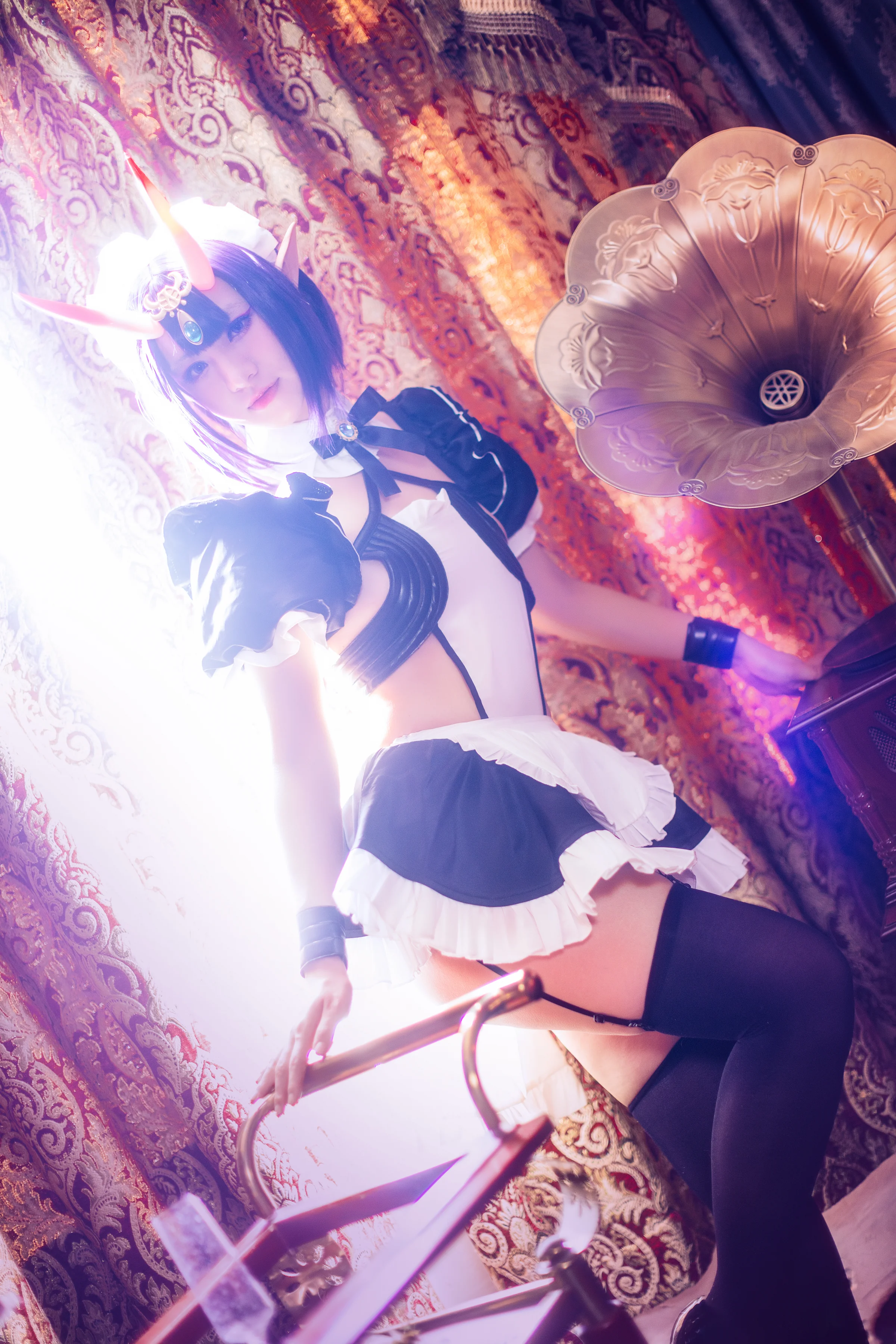 fate/grand order 酒吞童子女仆COS写真