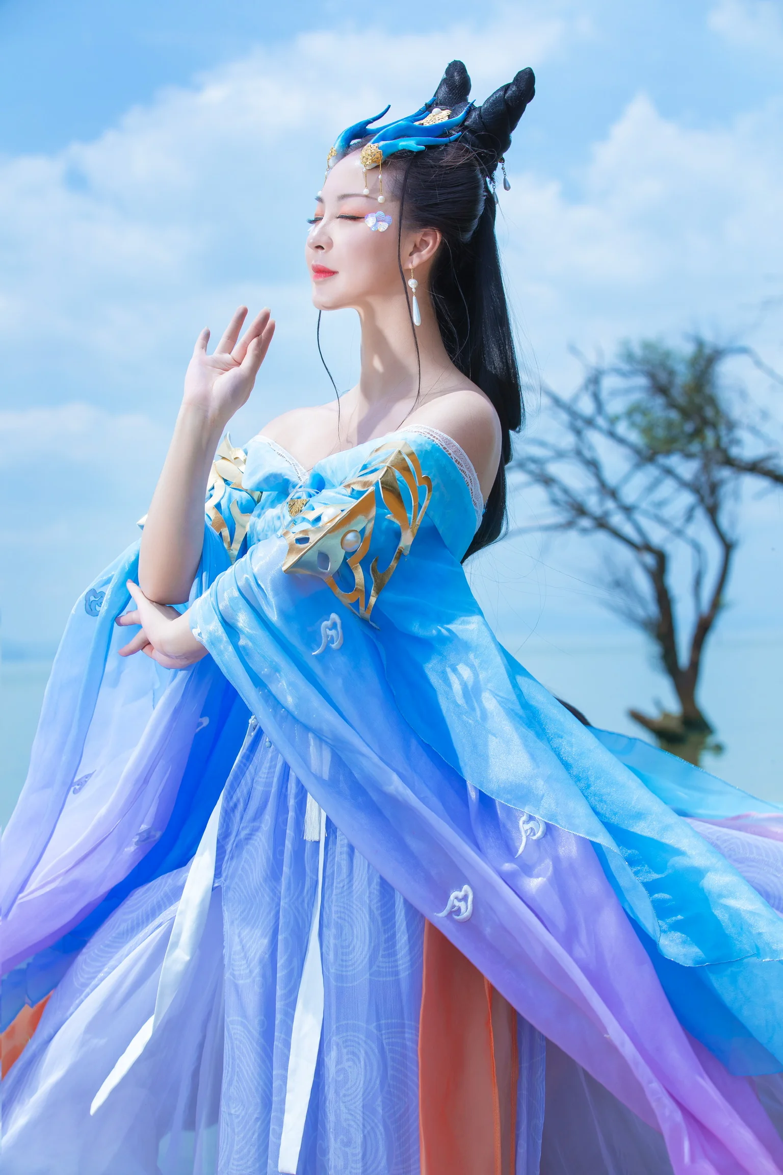 【COS写真正片/瑶音】天涯明月刀·画龙致雨