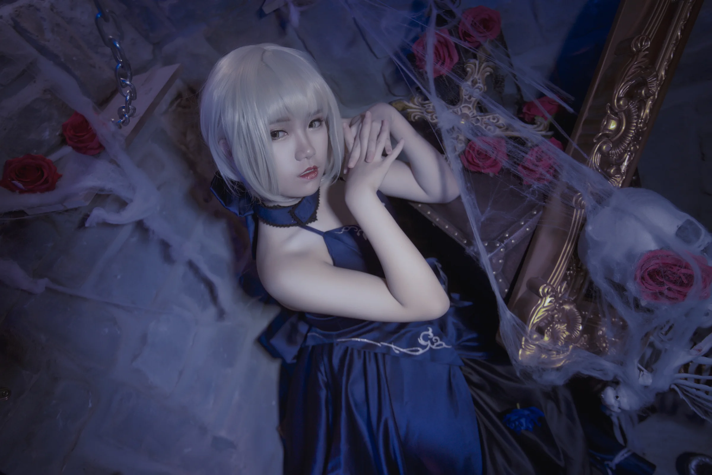 FGO黑saber礼服Ver. COS写真
