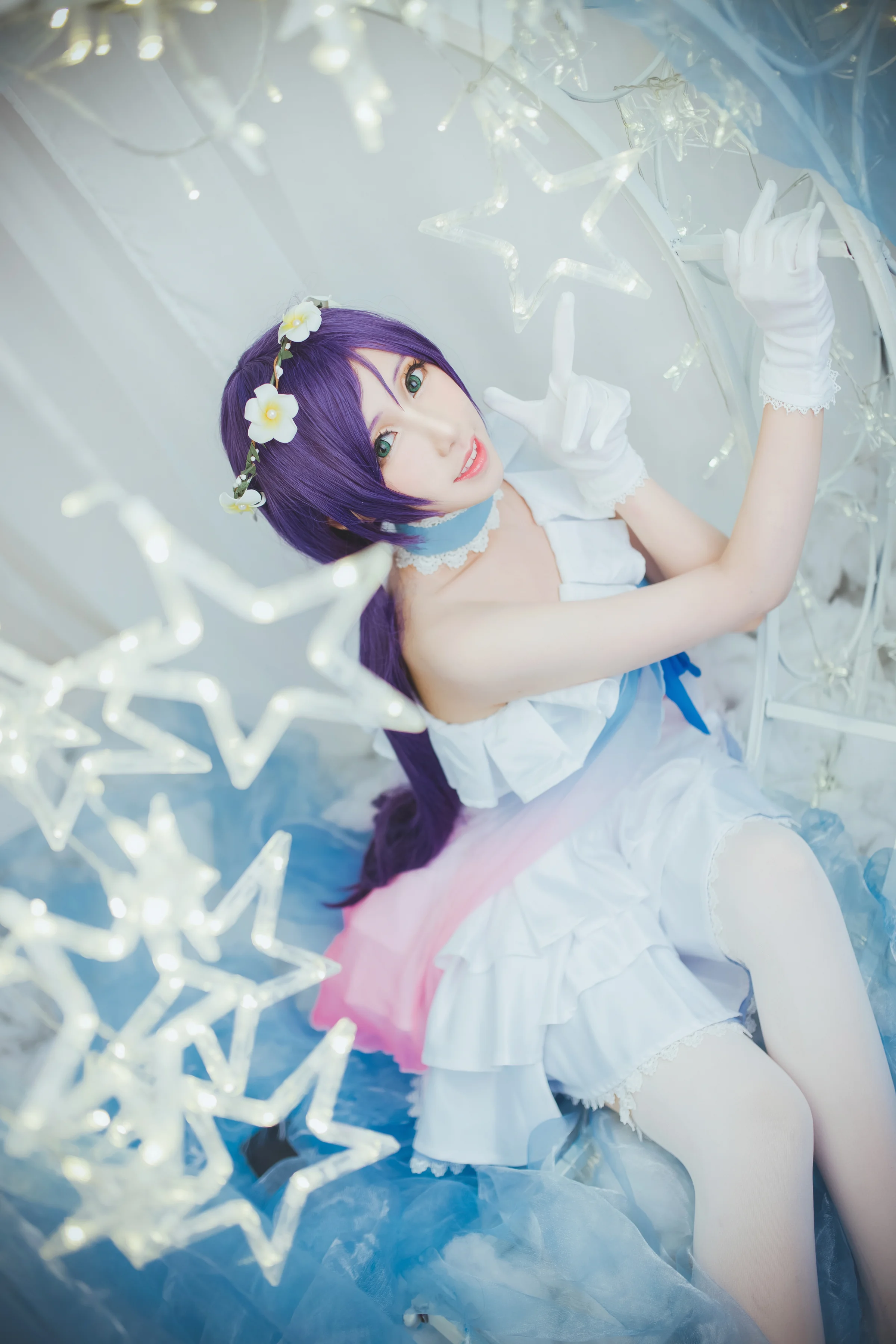 TYA事务所 lovelive 蓝纱打歌服东条希 COS写真