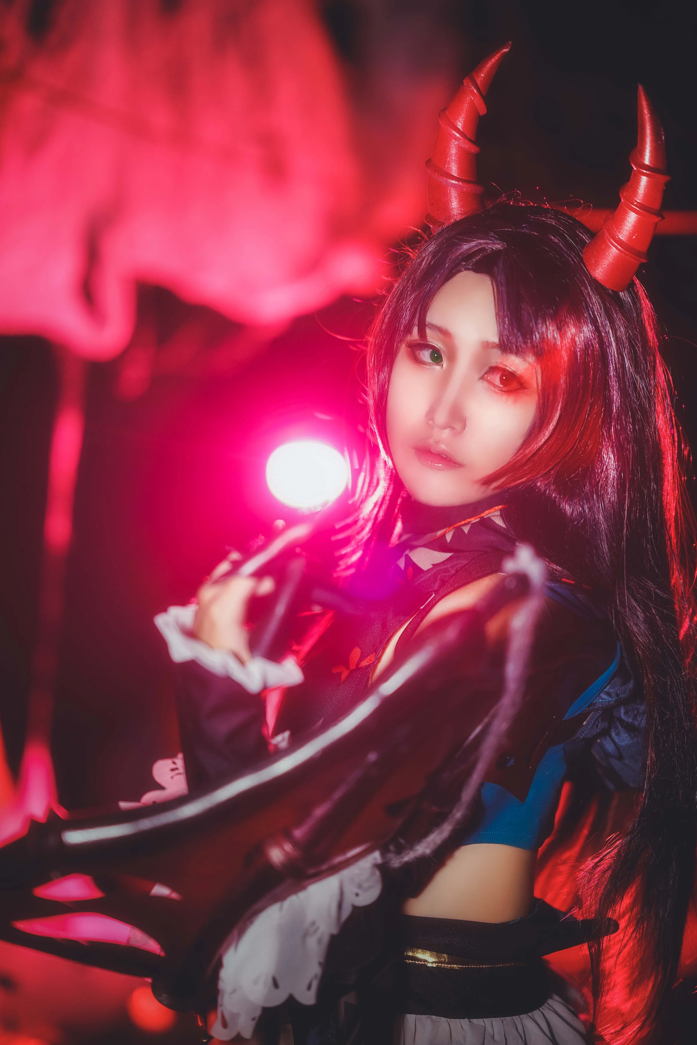 阴阳师吸血姬紫裘碧染COS写真