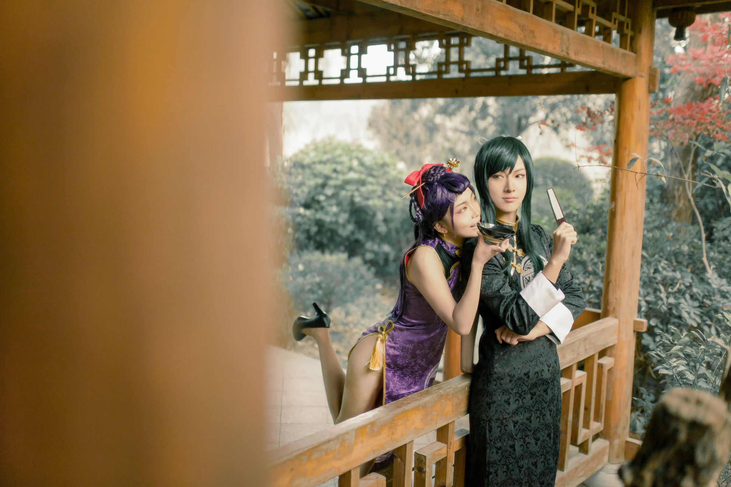 刀剑乱舞 太郎次郎旗袍同人COS写真
