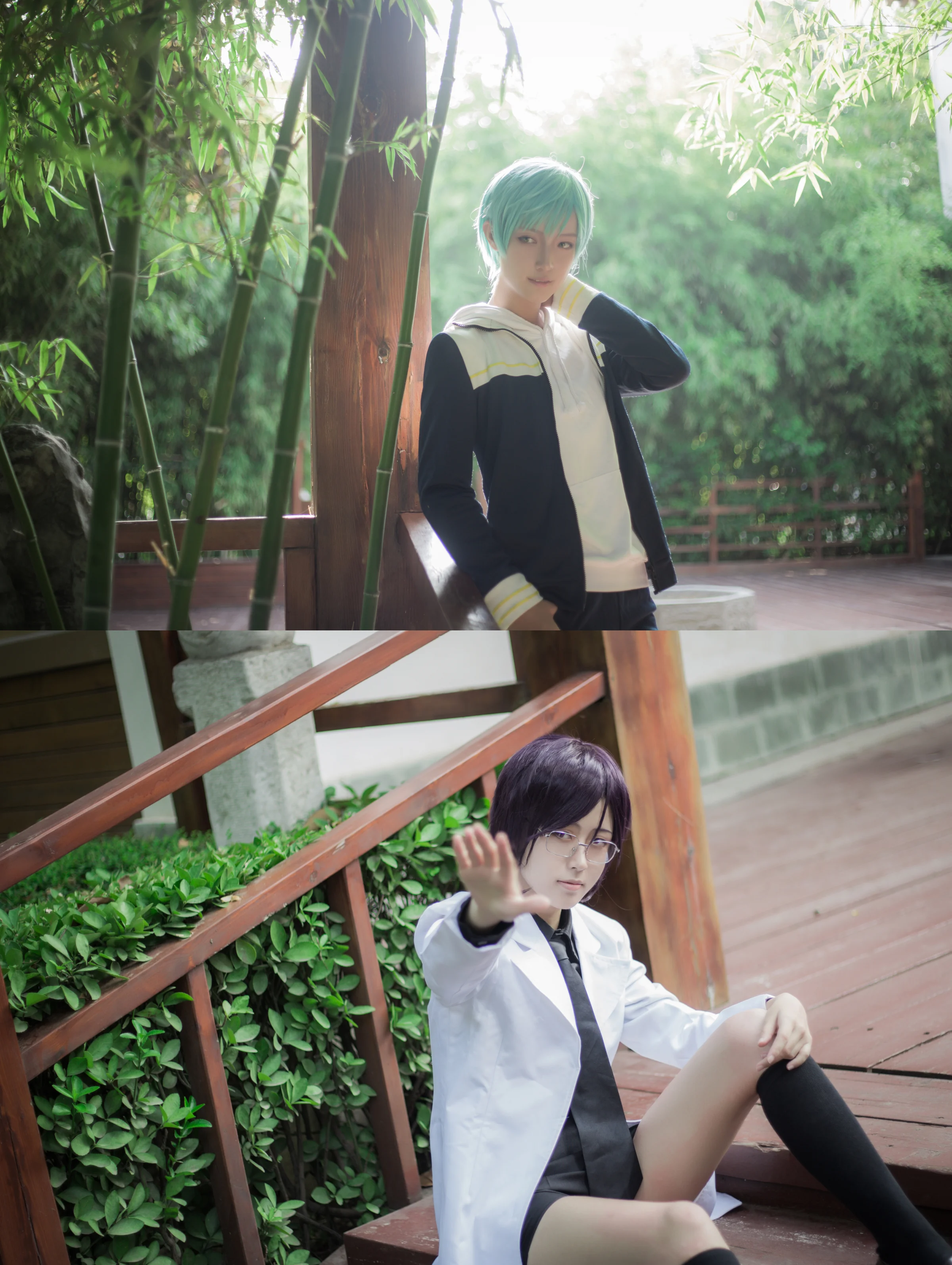 刀剑乱舞 一期一振x药研藤四郎內番COS写真