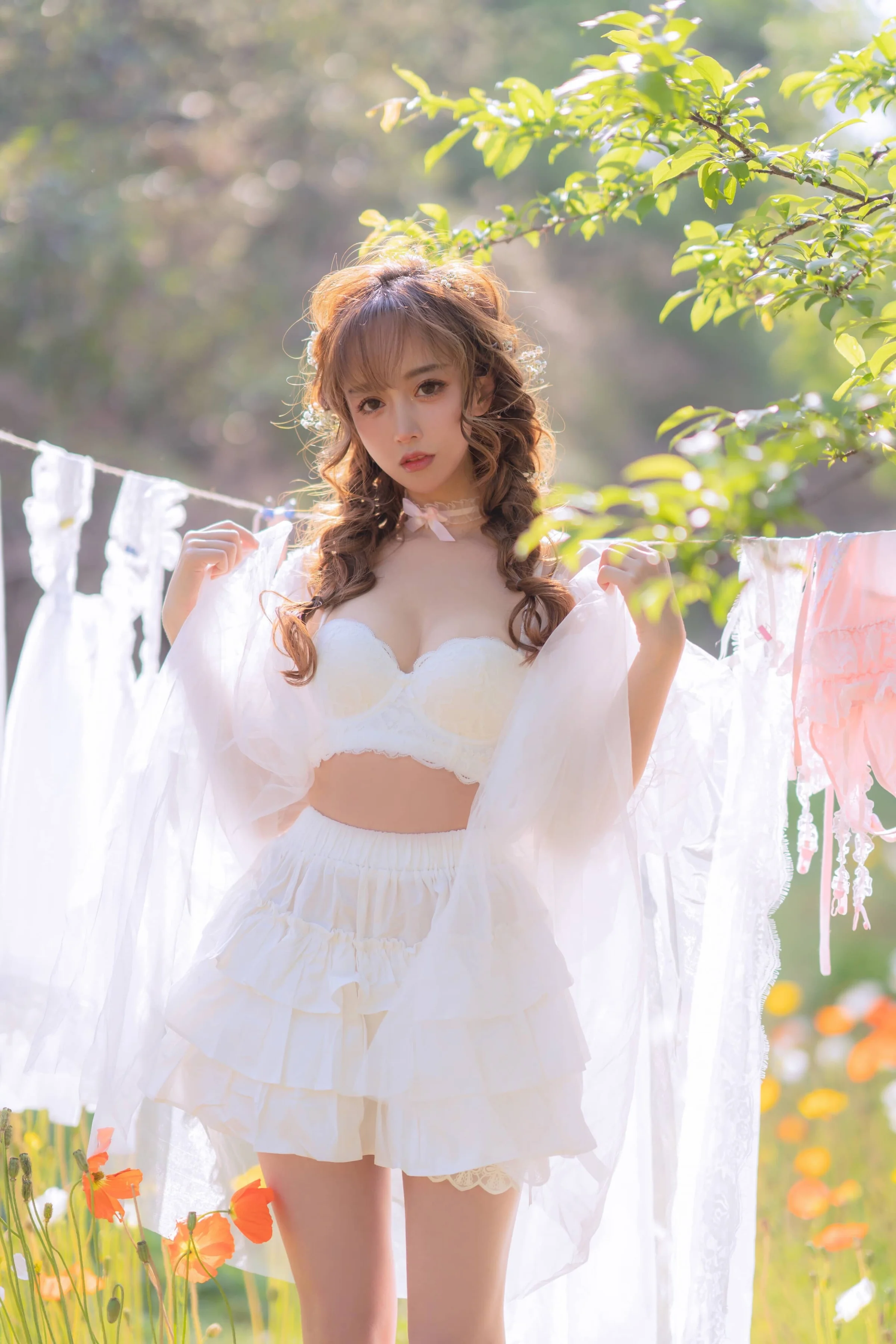 过期米线线喵 夏日限定 晒衣服 [41P]｜高清图片集