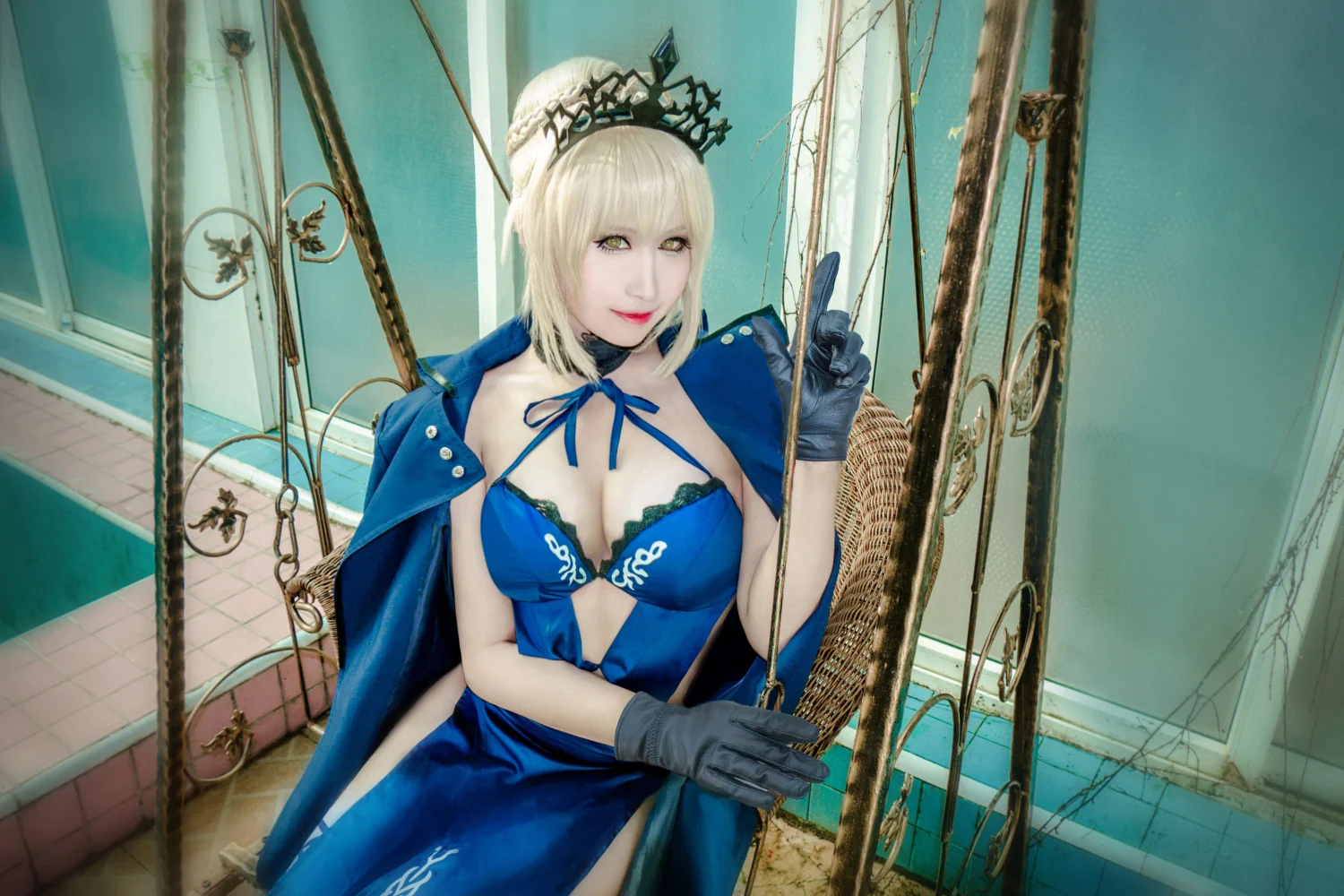 Fate/GrandOrder 黑saber COS写真