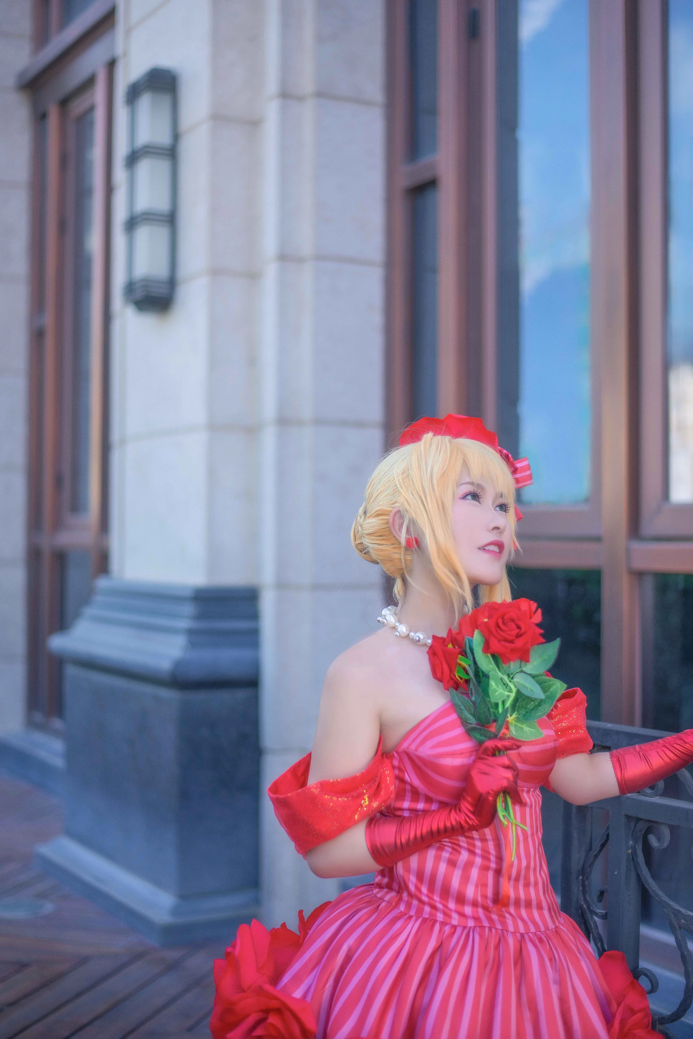 Fate/EXTRA 尼禄偶像皇帝手办ver COS写真