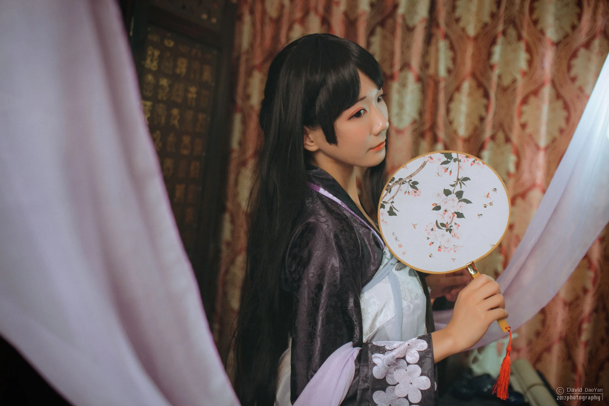 剑网三万花同人汉服襦裙COS写真